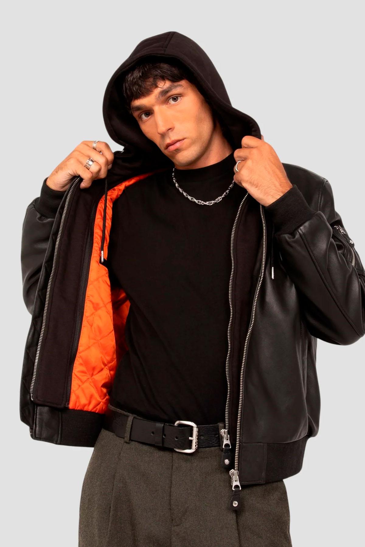 Herren Jacke Schott LCSPORT BLACK — Ansicht 1
