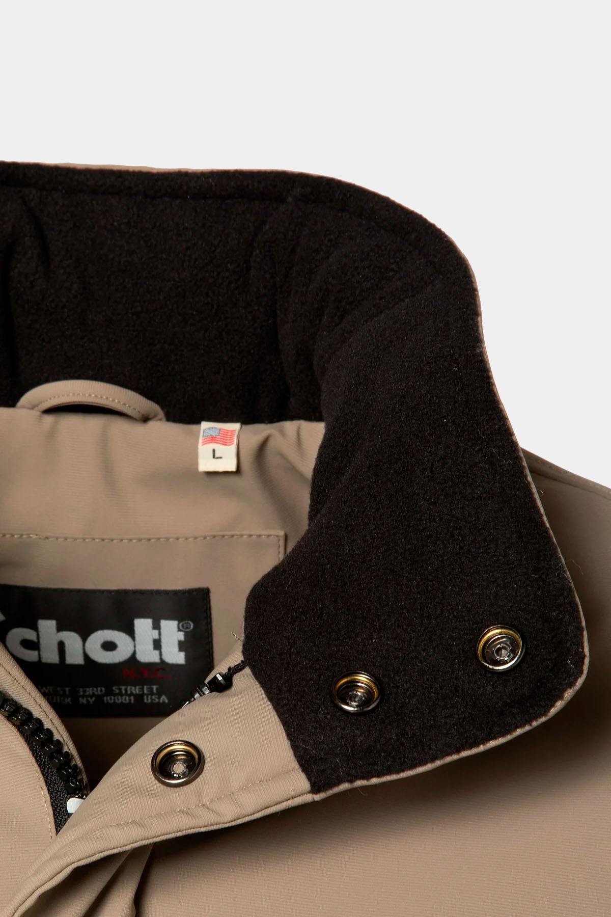 Giacche Uomo Schott CADE DARK BEIGE — vista 5