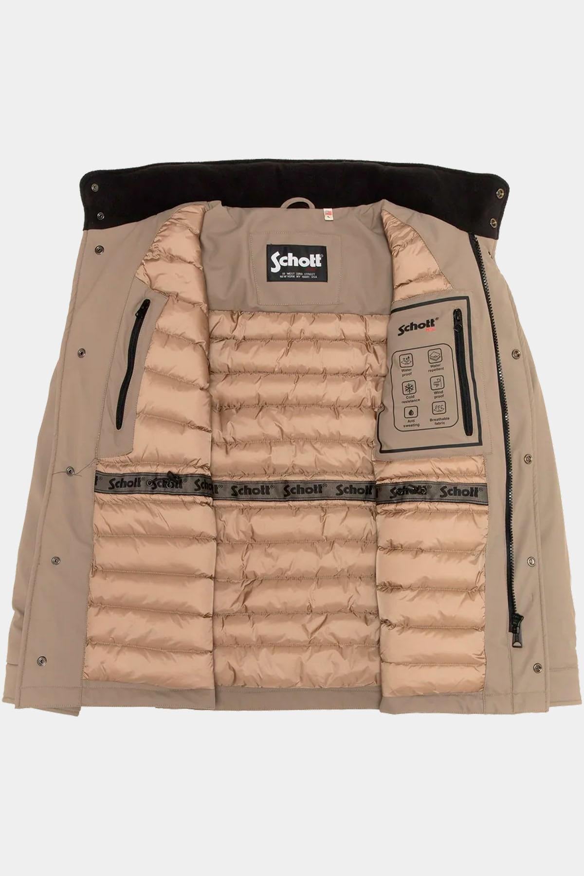 Giacche Uomo Schott CADE DARK BEIGE — vista 2