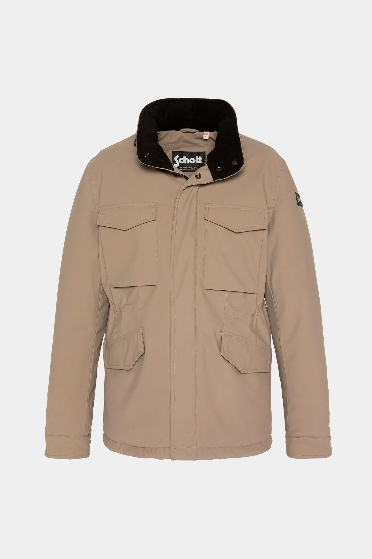 Giacche Uomo Schott CADE DARK BEIGE — vista 1