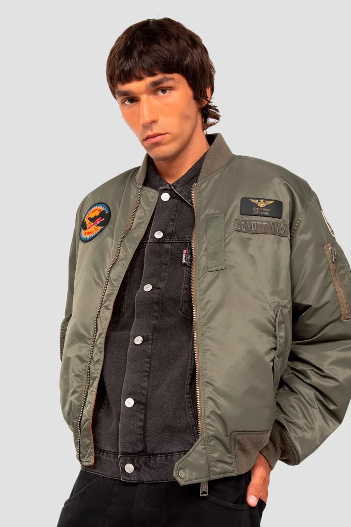 Herren Jacke Schott AIVERON SAGE — Ansicht 10