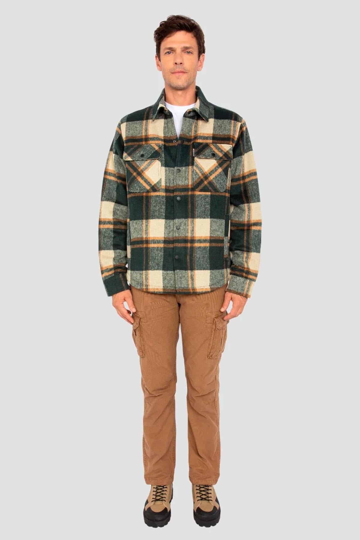 Herren Hemd Schott CARY GREEN CHECKS — Ansicht 8