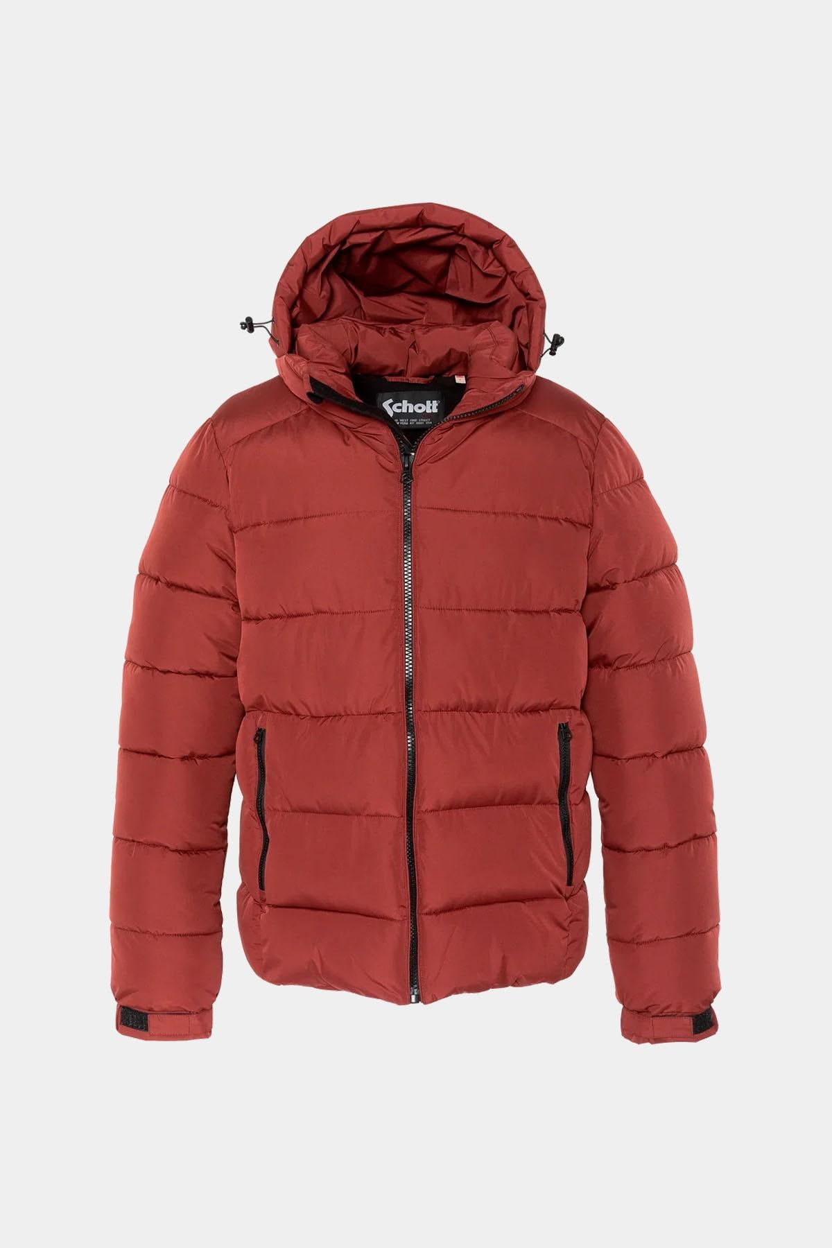Blouson Homme Schott ETHLEY BURGUNDY — vue 1