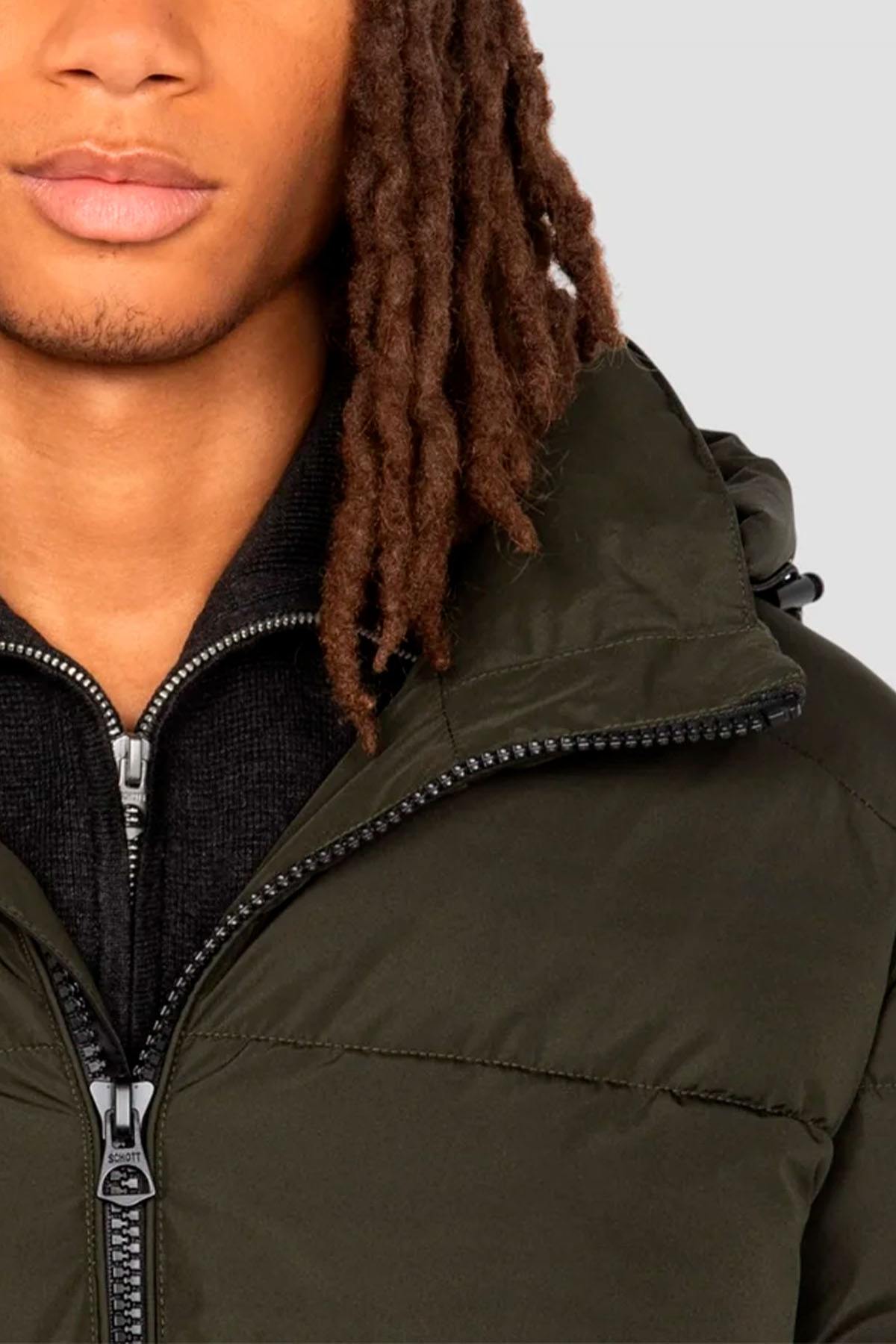Blouson Homme Schott ETHLEY DARK KAKI — vue 4
