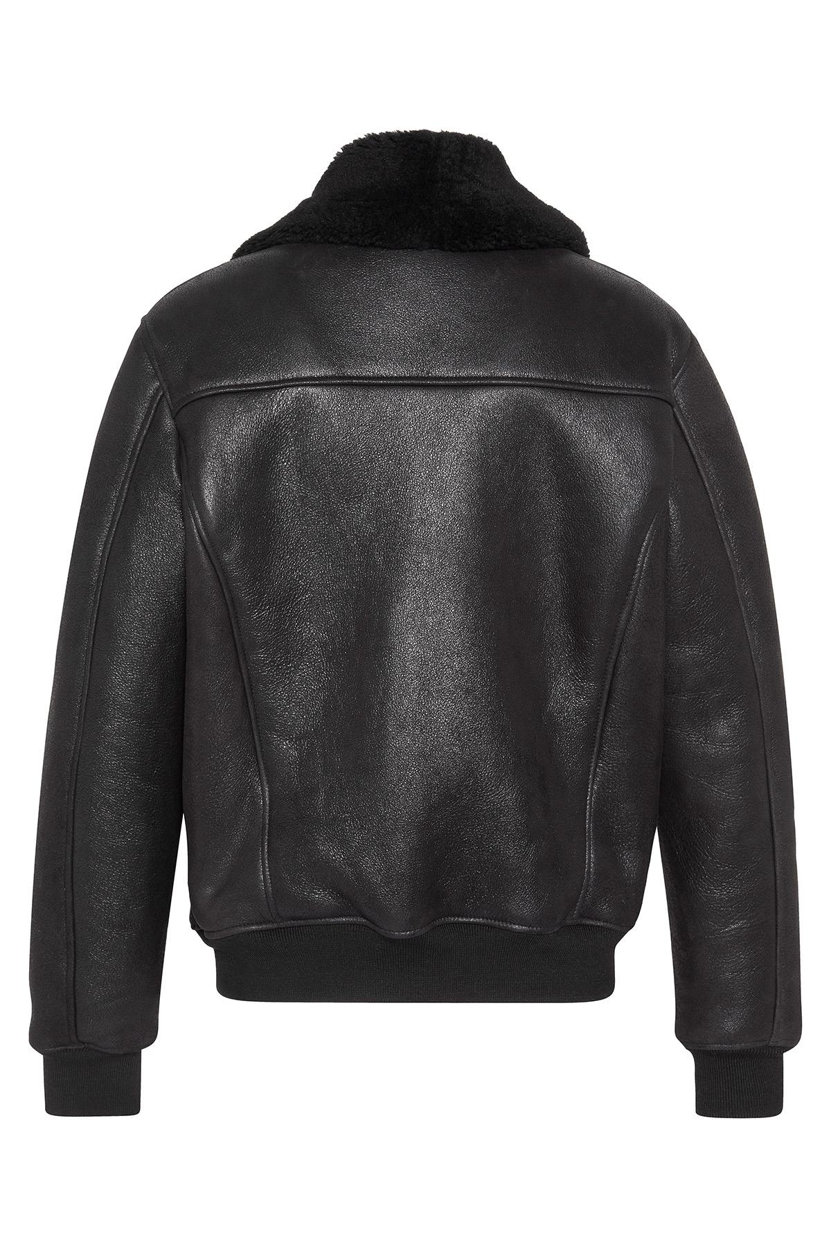 Herren Jacke Schott LCSHEEPCITY BLACK — Ansicht 2