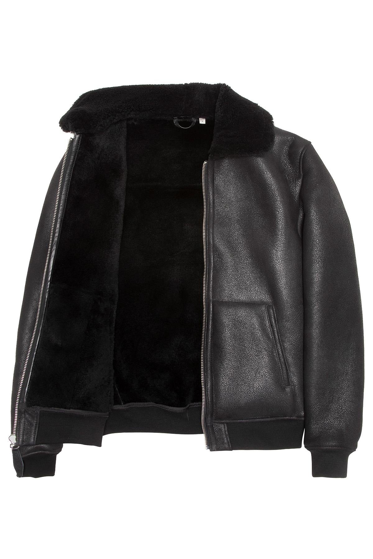 Herren Jacke Schott LCSHEEPCITY BLACK — Ansicht 3