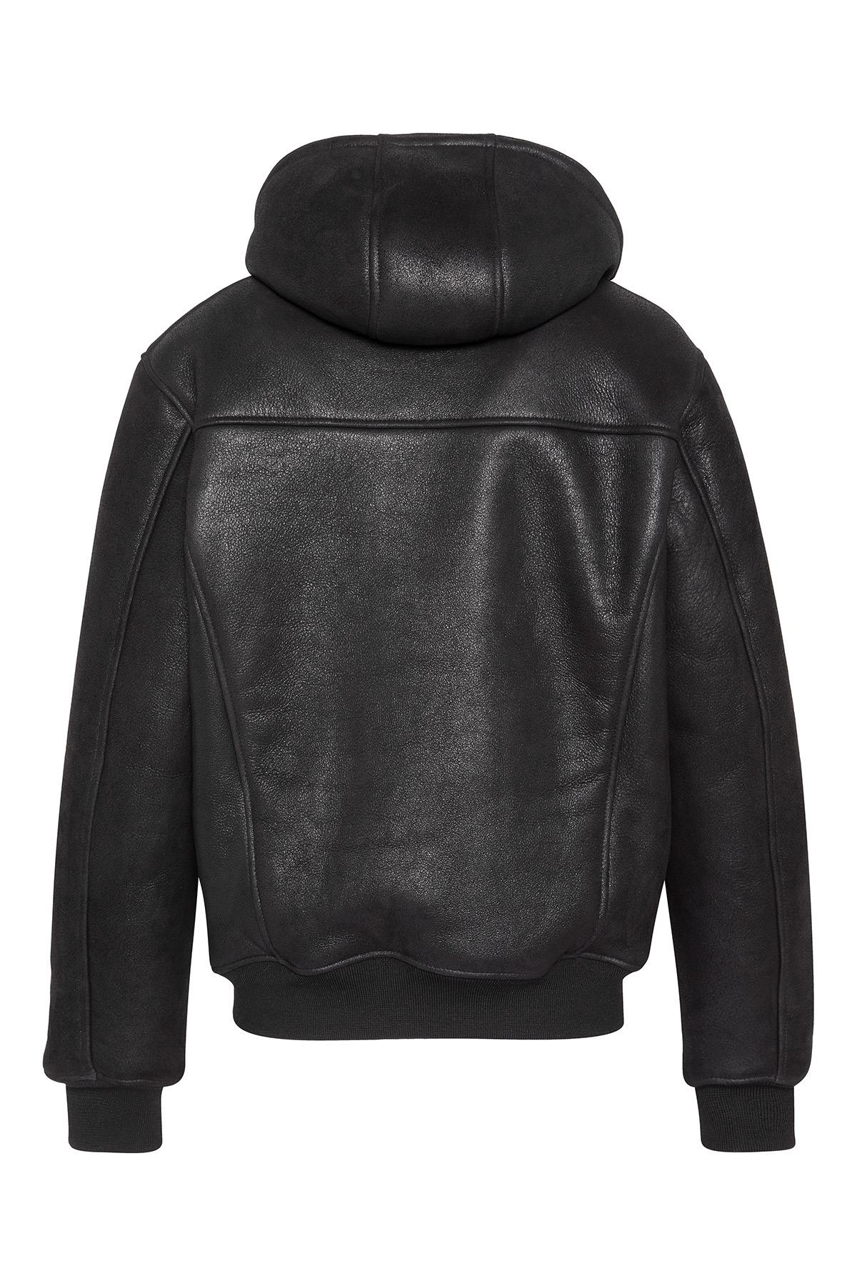 Herren Jacke Schott LCSHEEPCITYH BLACK — Ansicht 2