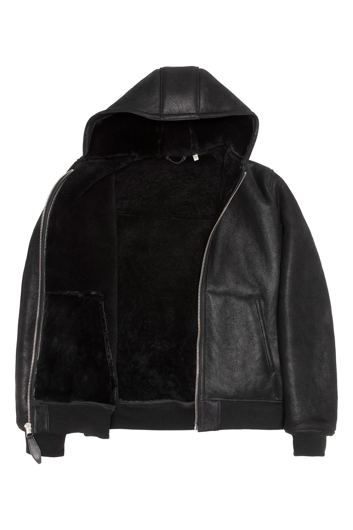 Herren Jacke Schott LCSHEEPCITYH BLACK — Ansicht 3