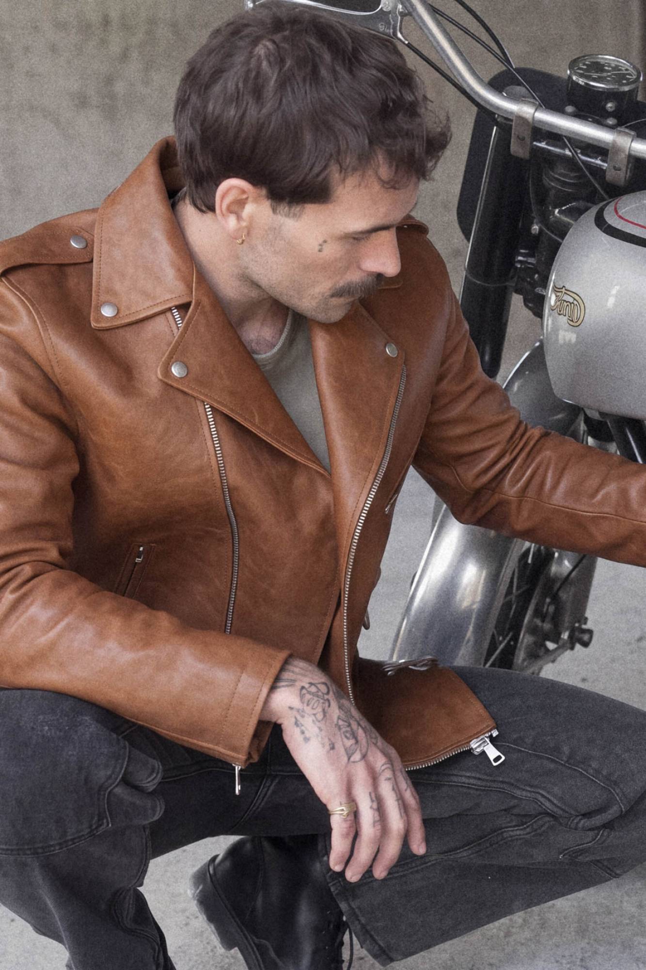 Giacche Uomo Buco J-21R COGNAC — vista 5