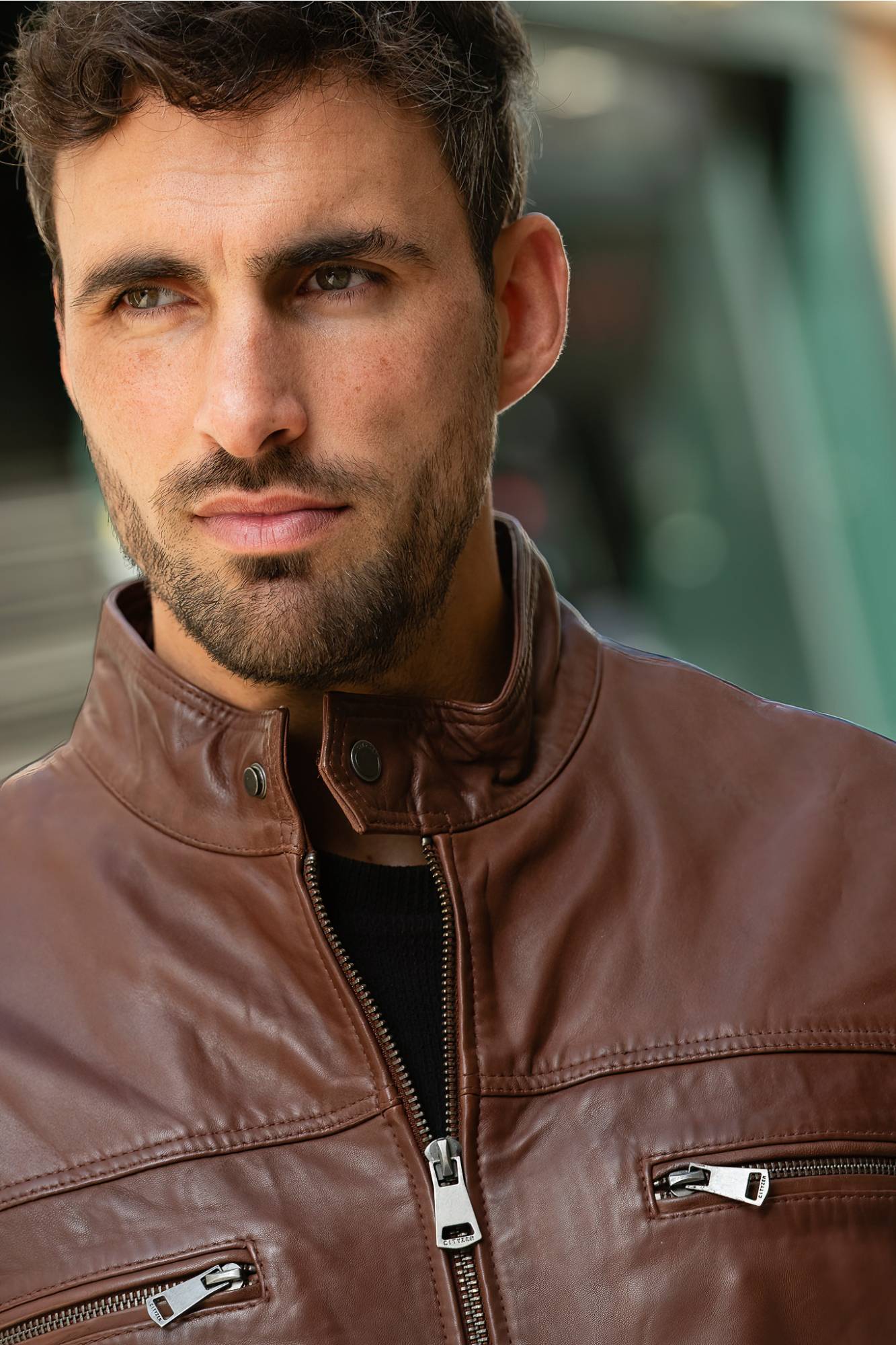 Herren Jacke Cityzen JACKSON SHEEP MOCCA — Ansicht 2