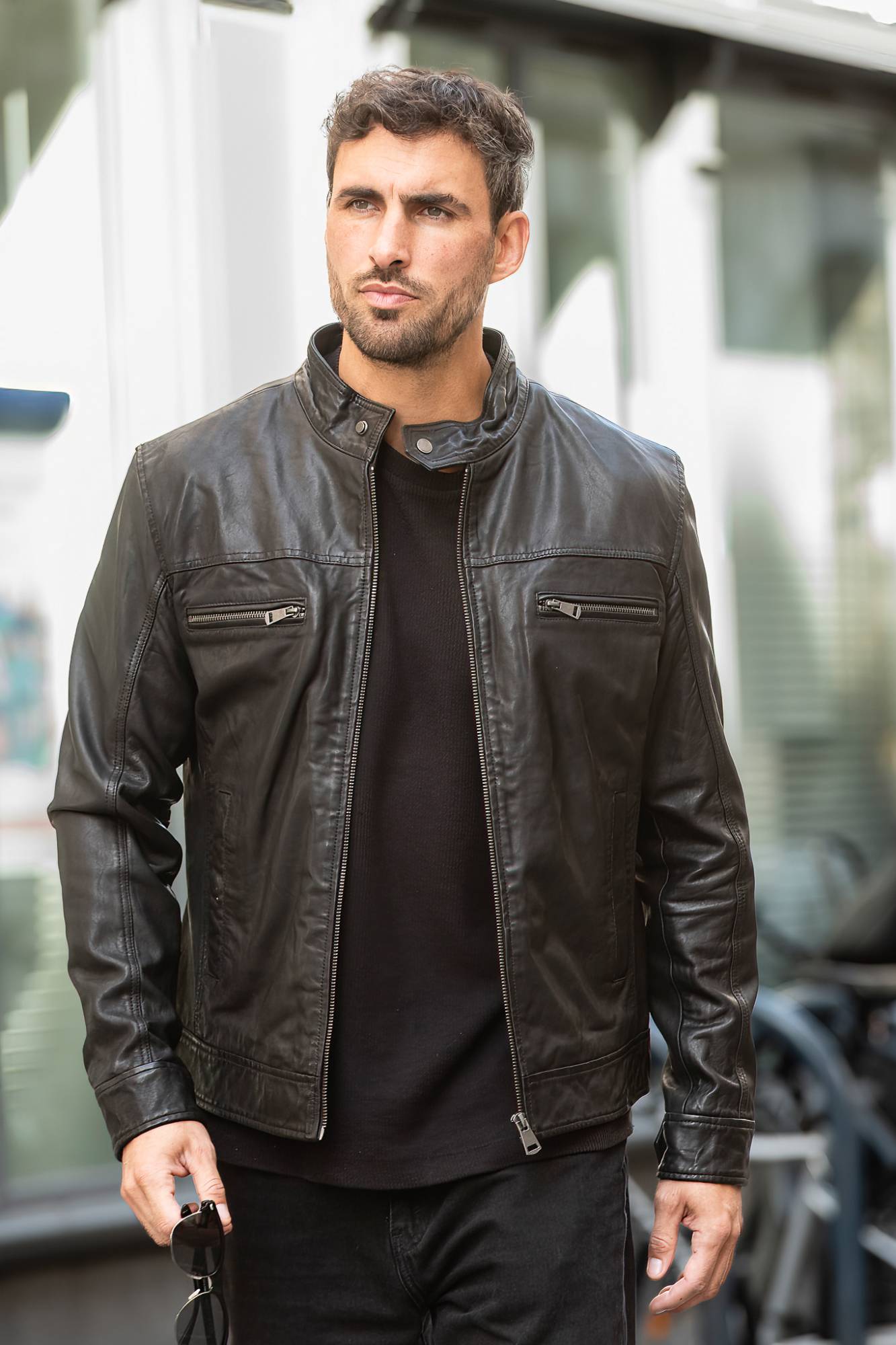 Herren Jacke Cityzen JACKSON SHEEP BLACK — Ansicht 1