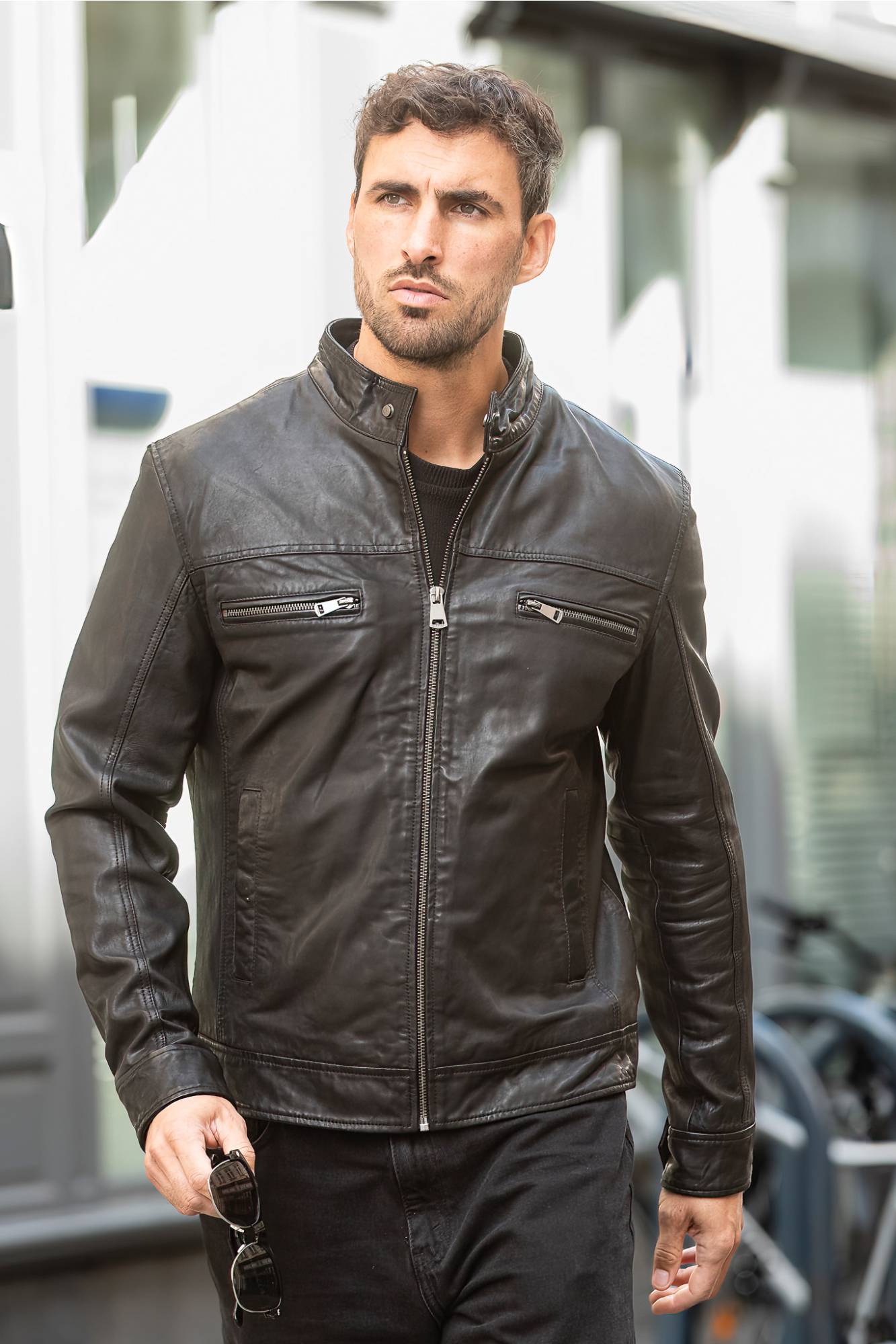 Herren Jacke Cityzen JACKSON SHEEP BLACK — Ansicht 4