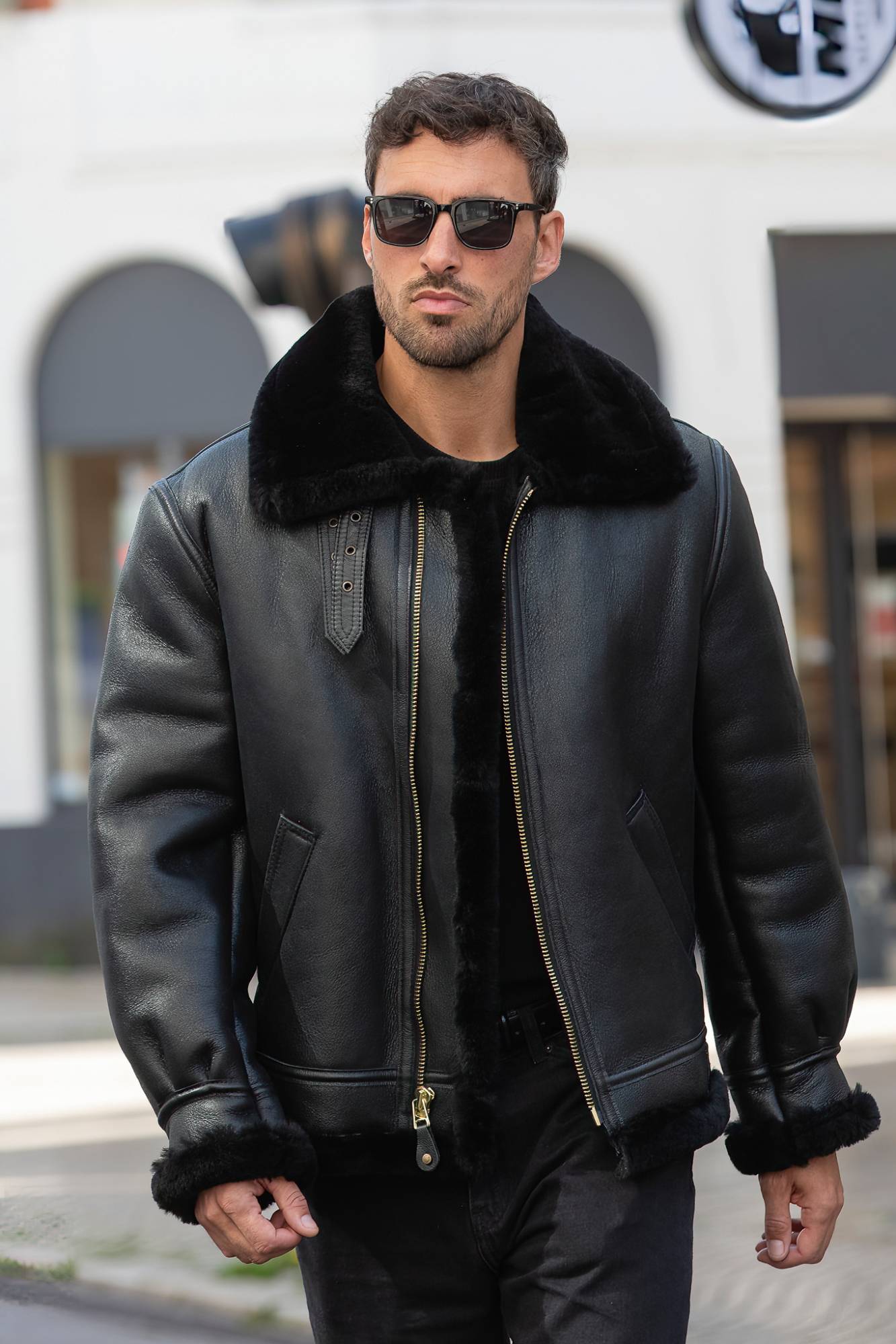 Chaqueta Hombre Schott 257S BLACK — vista 7