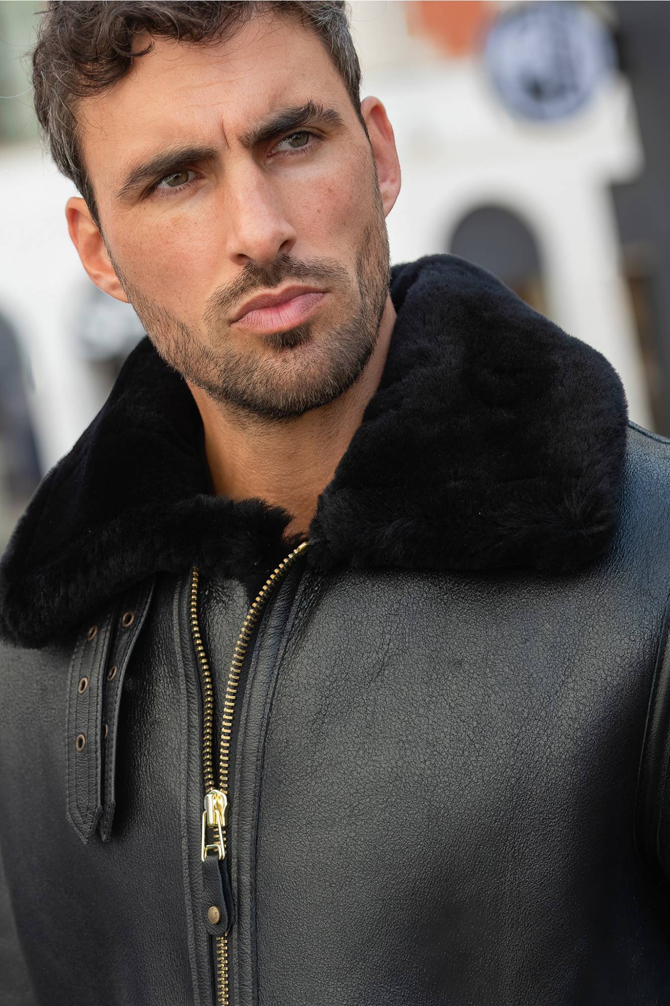 Chaqueta Hombre Schott 257S BLACK — vista 3