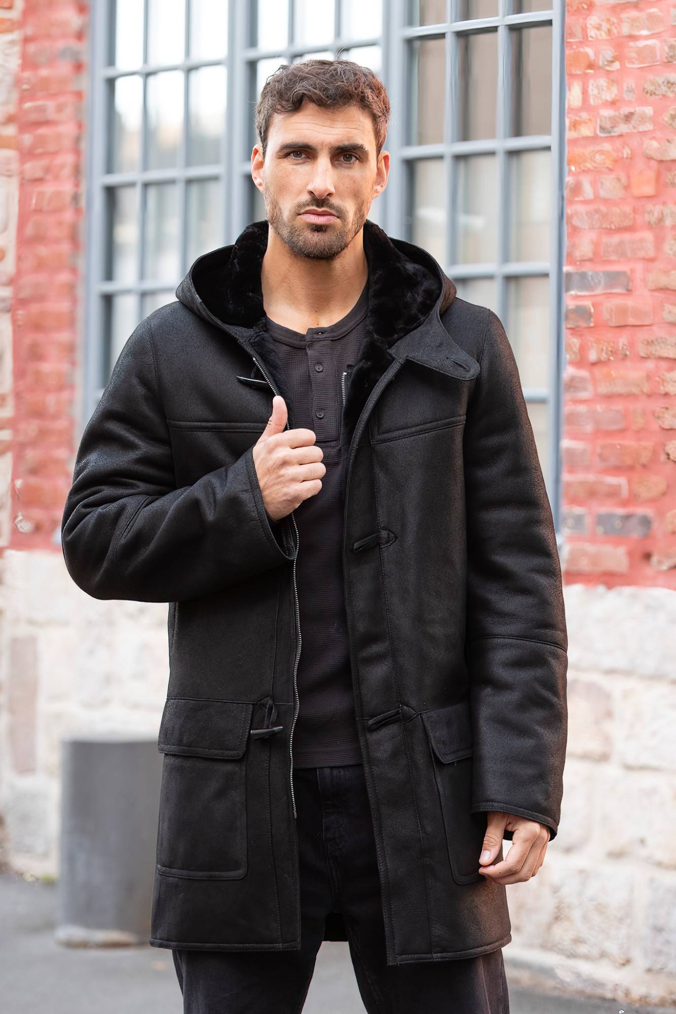 Herren - Cityzen DUFFLECOAT NOIR — Ansicht 4