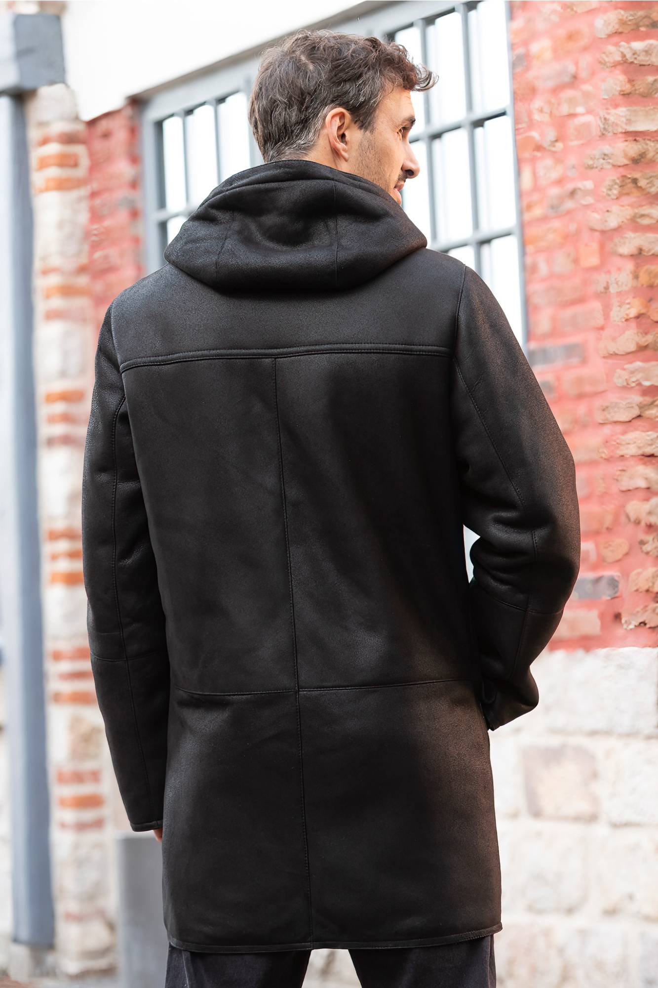 Herren - Cityzen DUFFLECOAT NOIR — Ansicht 3