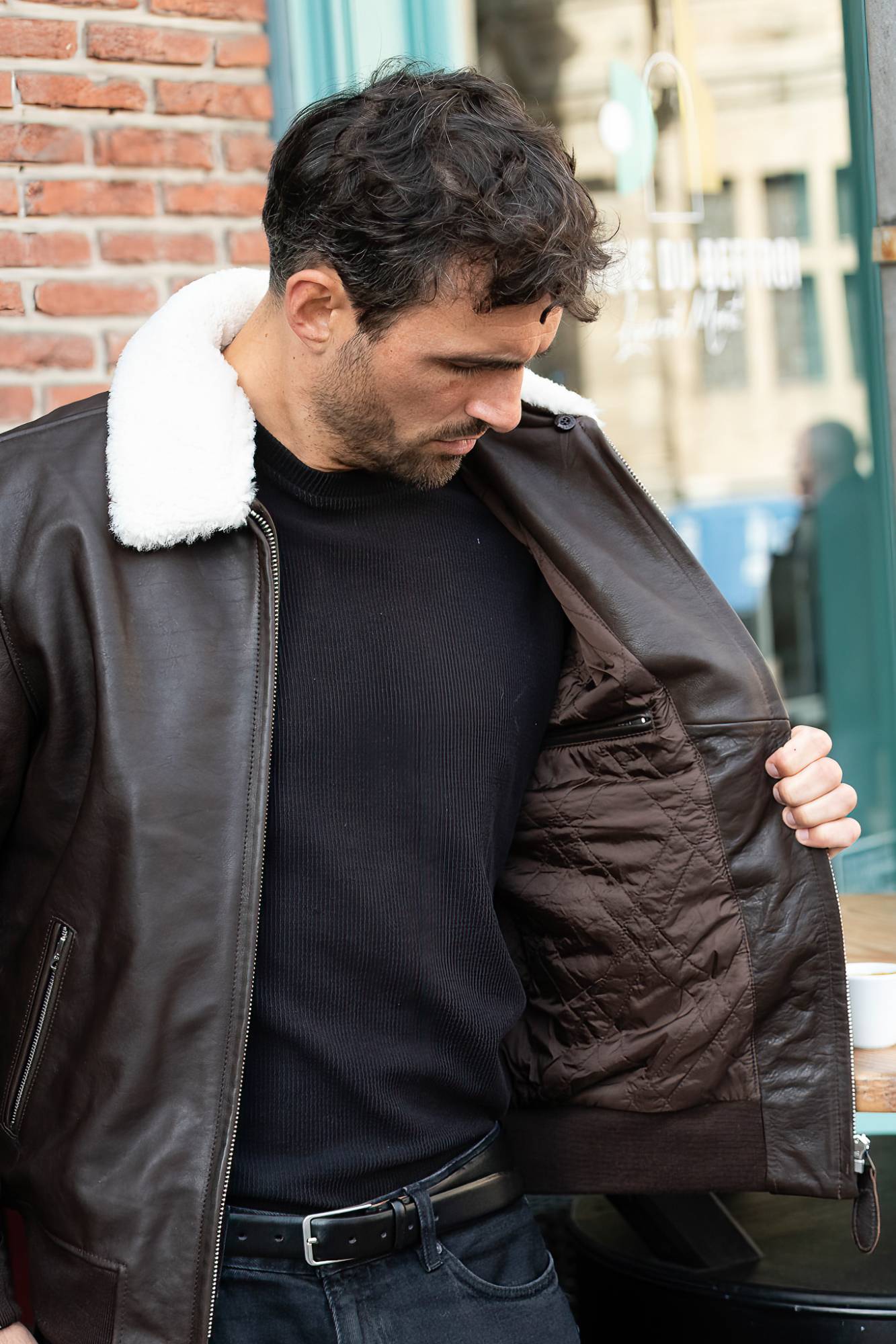  Uomo Schott LCYALES2CC BROWN — vista 5