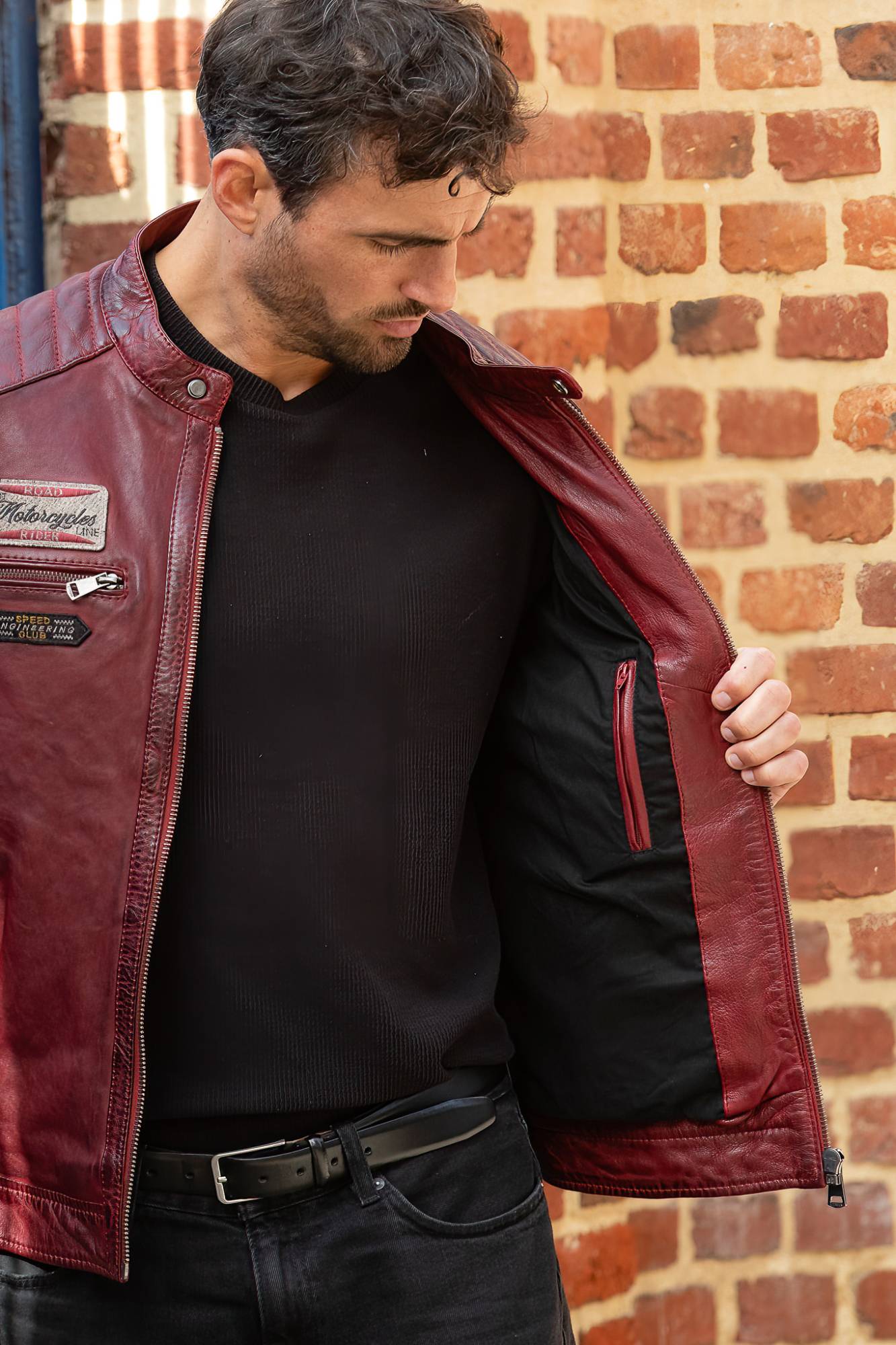 Chaqueta Hombre Cityzen ORLANDO DARK RED — vista 5