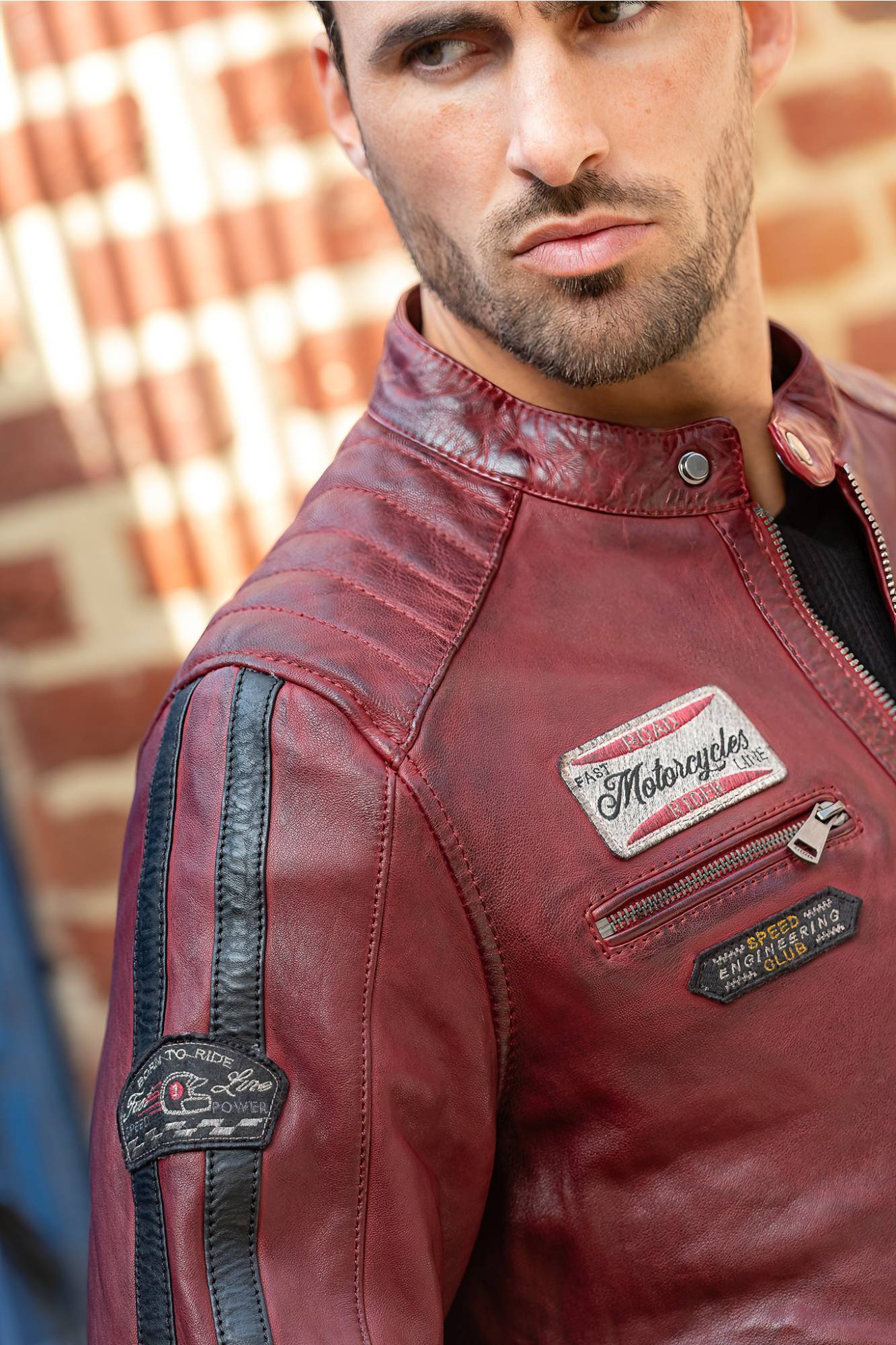 Chaqueta Hombre Cityzen ORLANDO DARK RED — vista 2