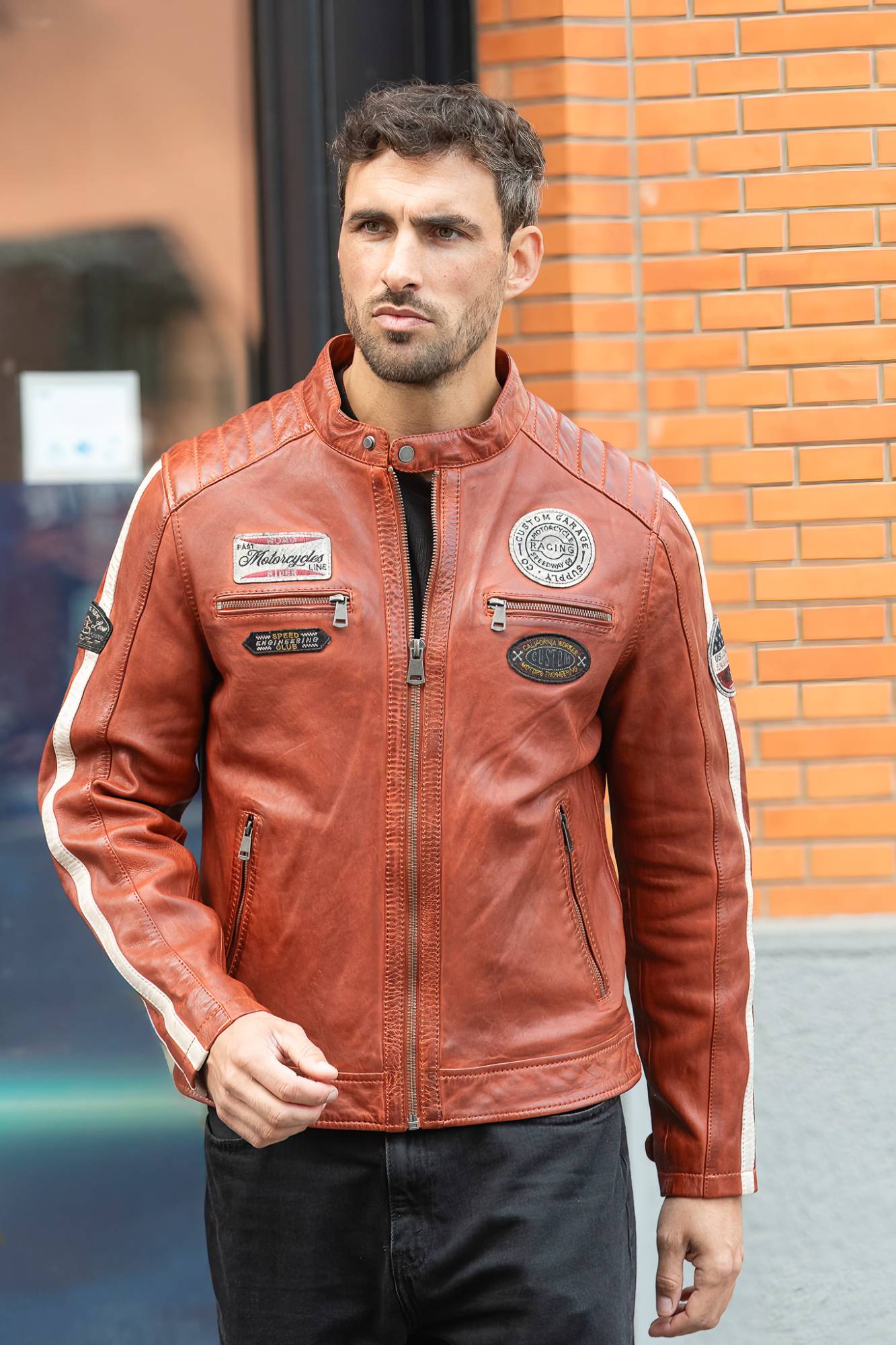 Blouson Homme Cityzen ORLANDO ORANGE — vue 4