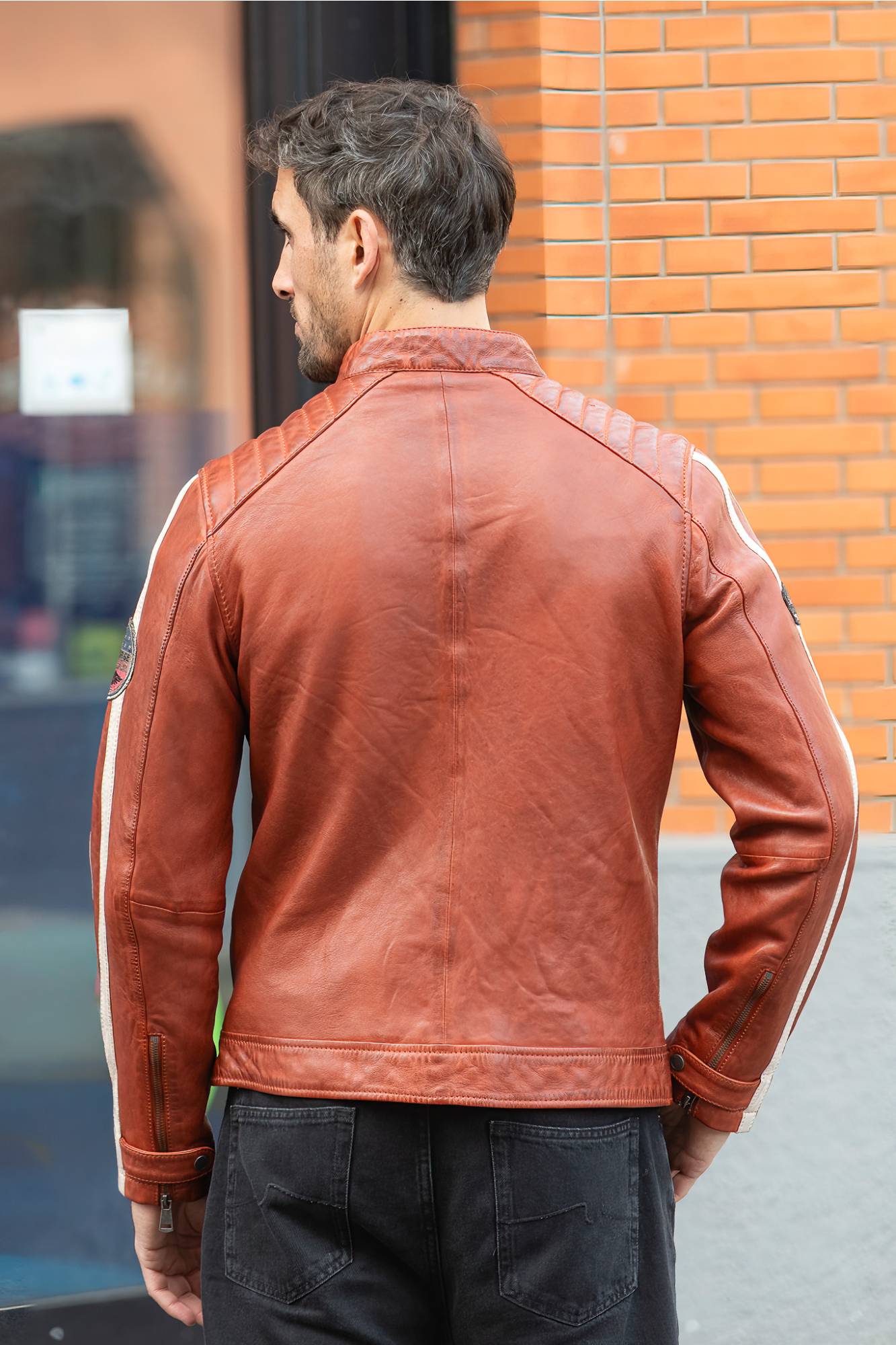 Blouson Homme Cityzen ORLANDO ORANGE — vue 2