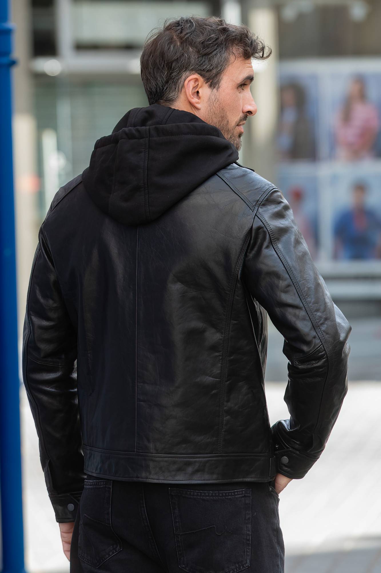 Herren - Serge Pariente ERICO HOOD BUFFLE BLACK — Ansicht 2