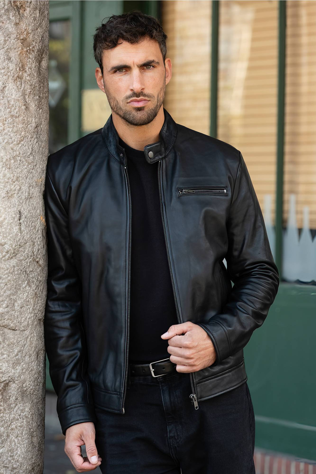 Herren - Serge Pariente RETRO HOOD NYLON BLACK — Ansicht 7