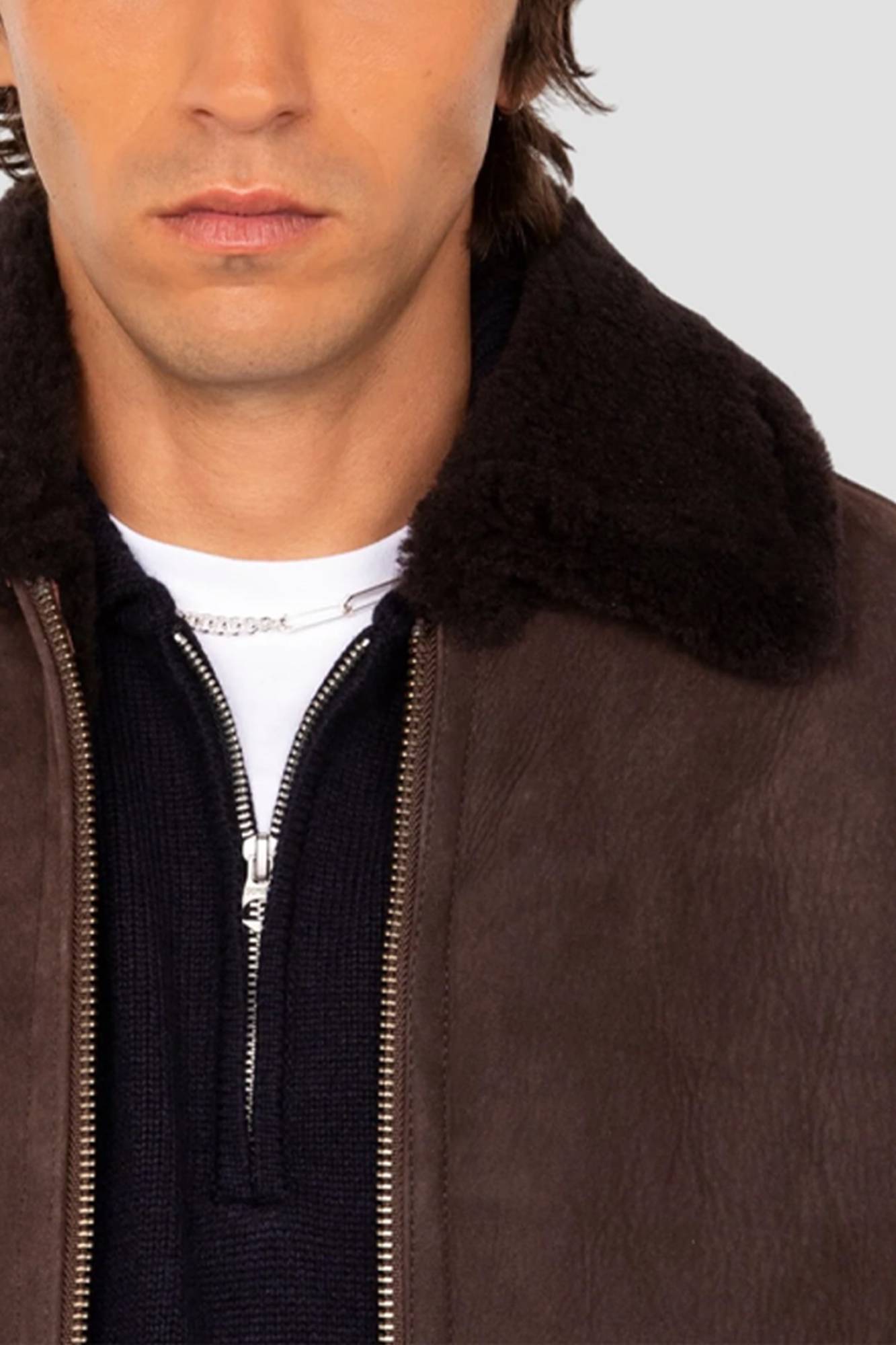  Uomo Schott LCSHEEPSUEDE BROWN — vista 8