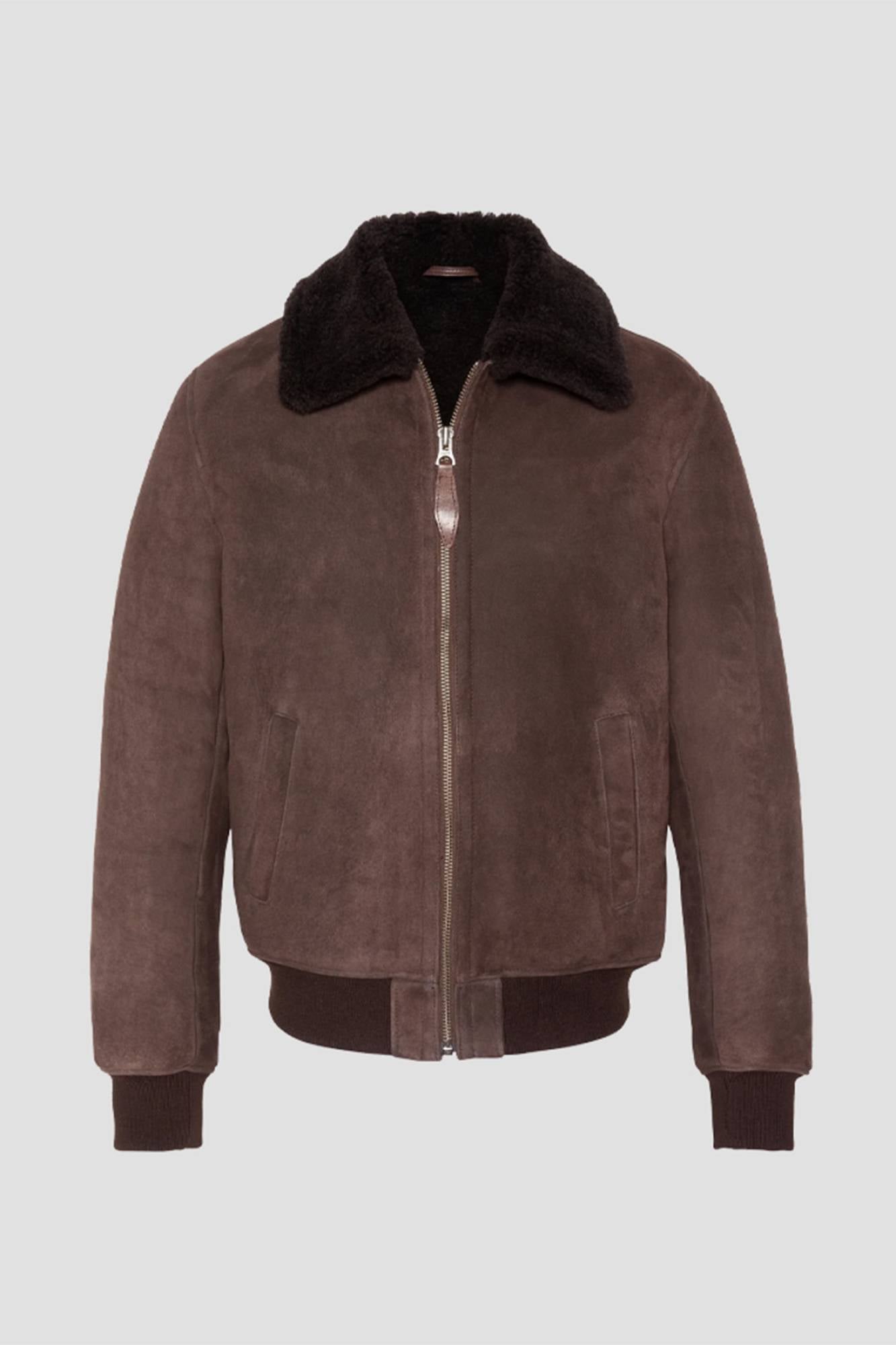  Uomo Schott LCSHEEPSUEDE BROWN — vista 4