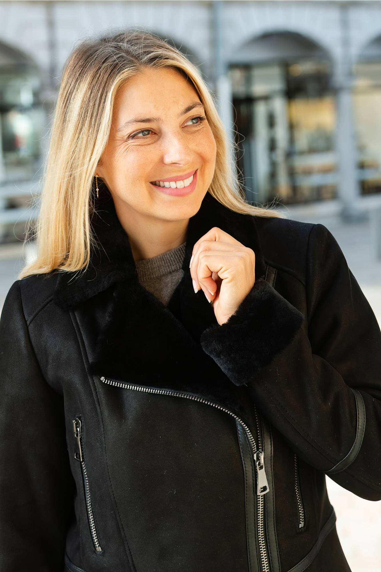  Mujeres Cityzen PARIS MOUTON NOIR — vista 4