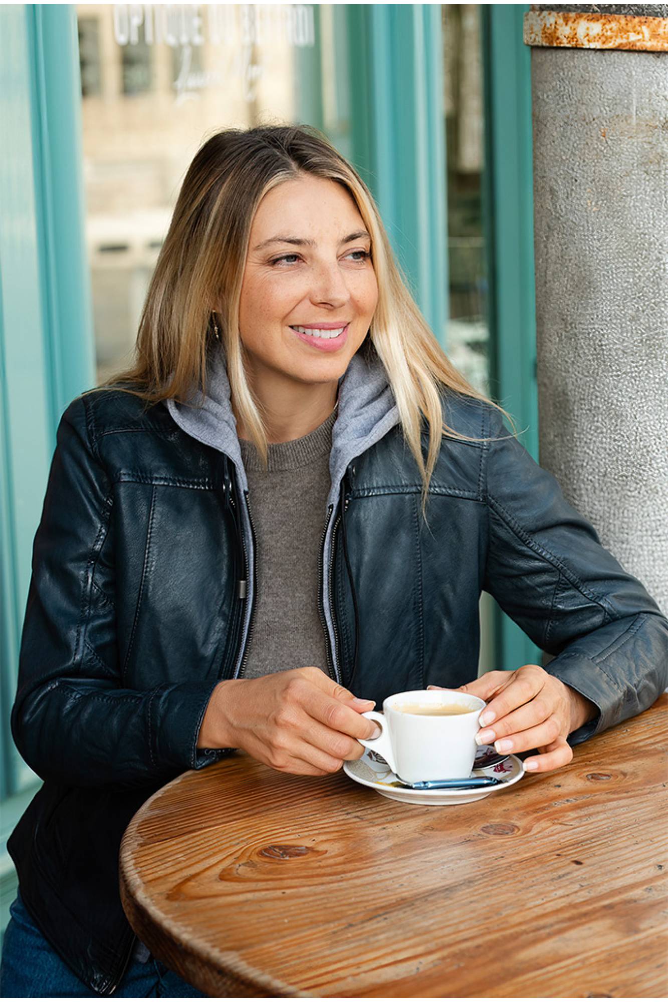 Damen Jacke Cityzen ISABELA HOOD NAVY — Ansicht 6