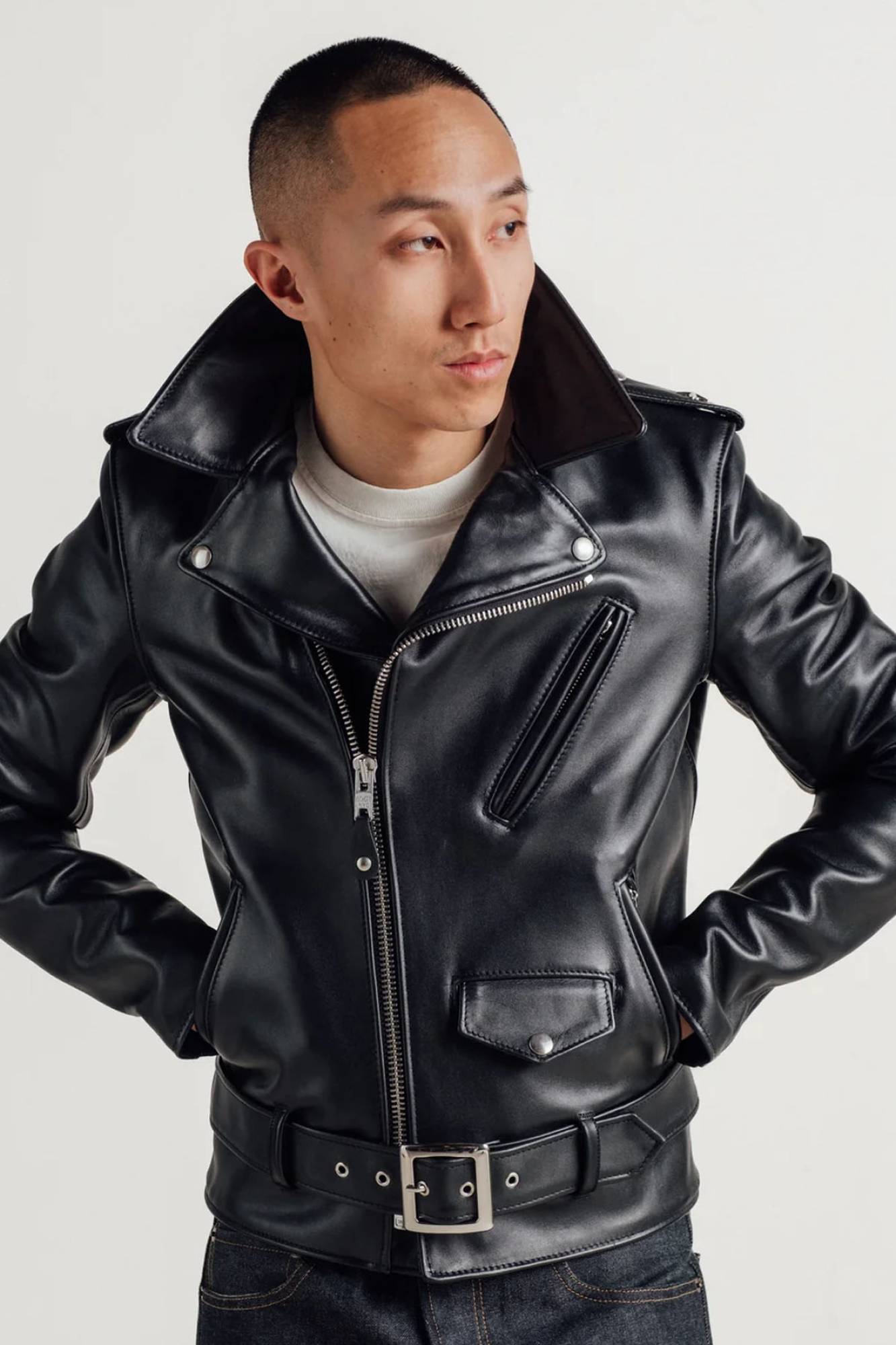 Blouson Homme Schott 613S BLACK — vue 12