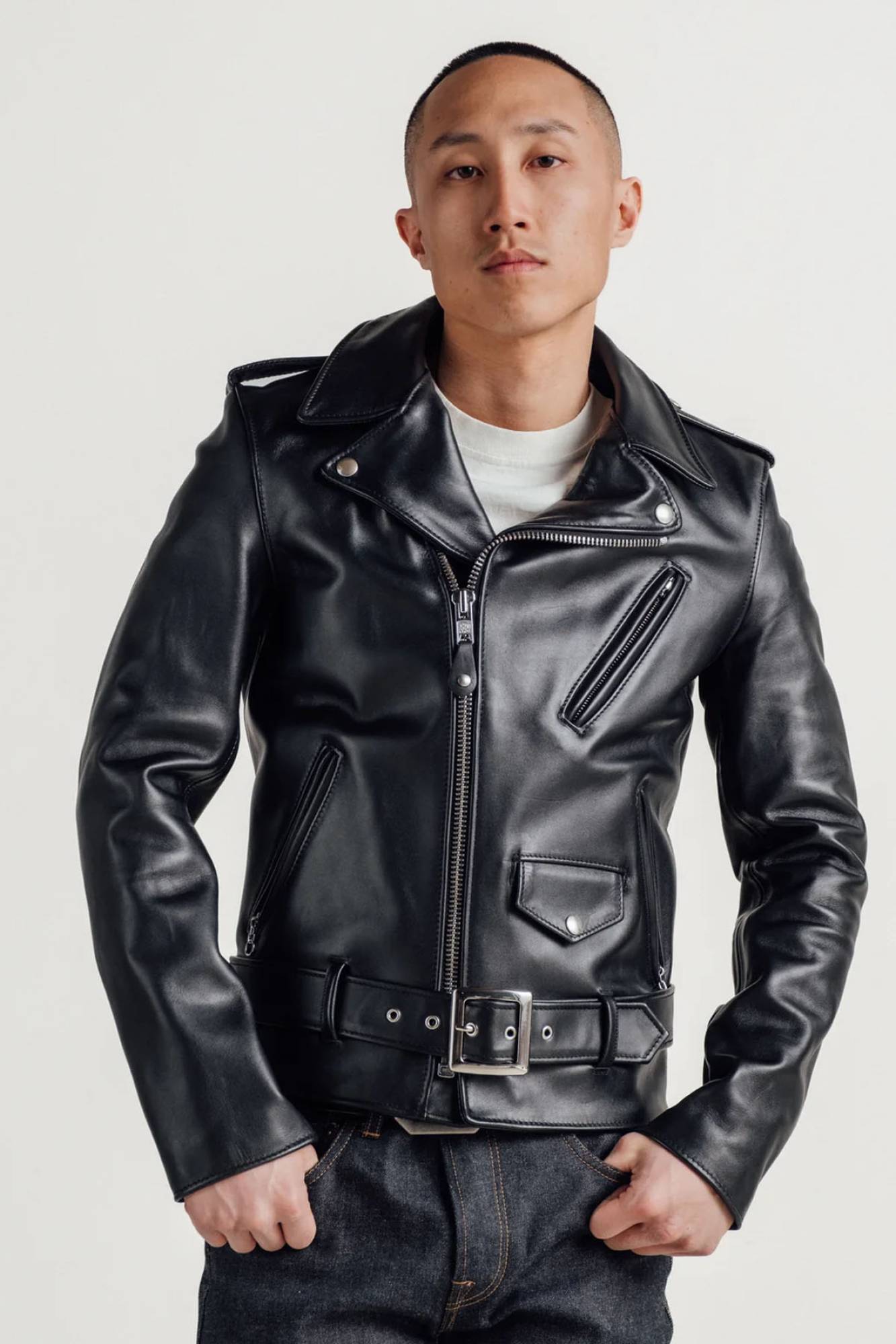 Blouson Homme Schott 613S BLACK — vue 2