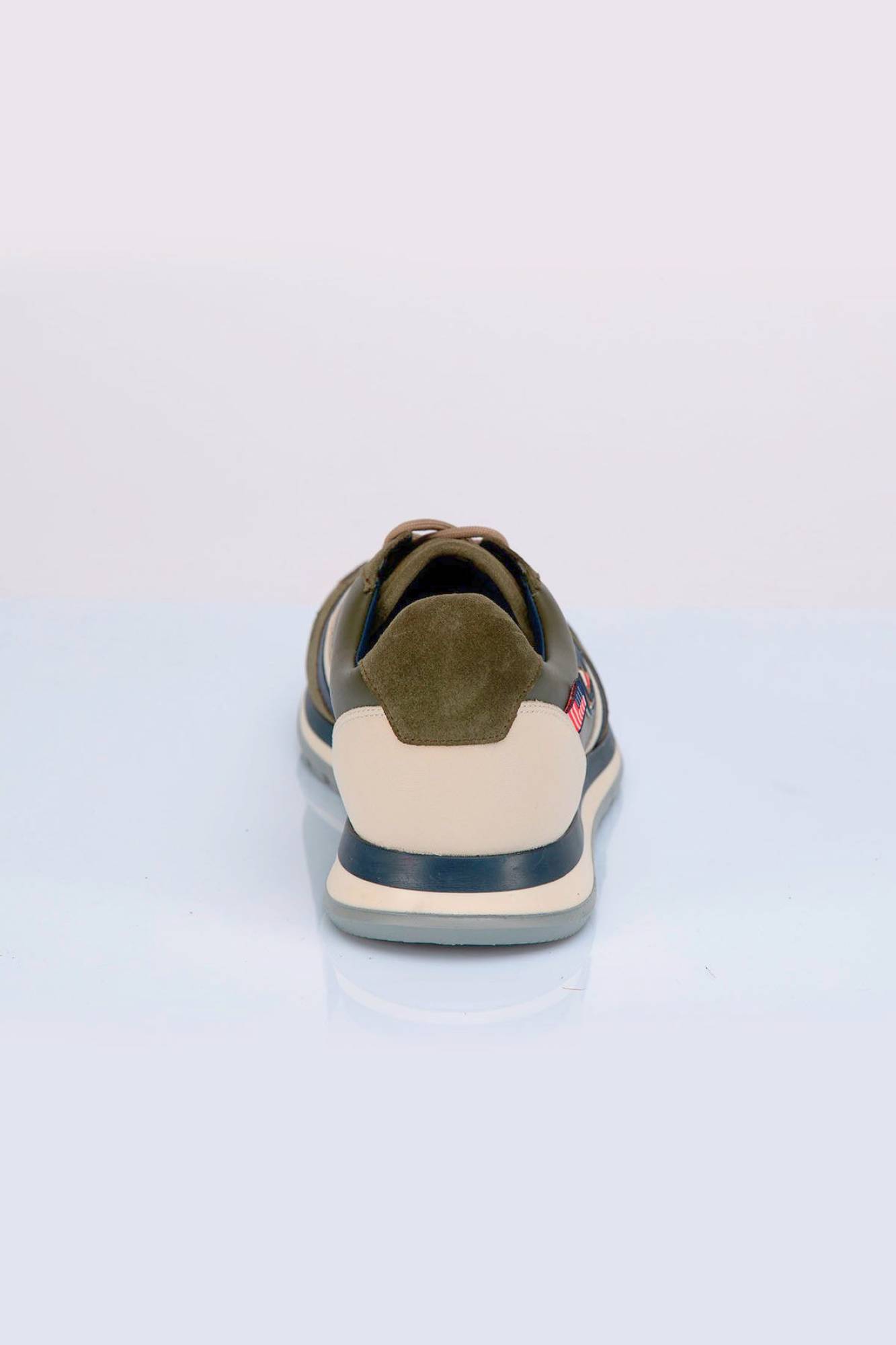 Herren Ledersneakers Steve Mcqueen HARBORD SMQ X LE MANS KAKI — Ansicht 3