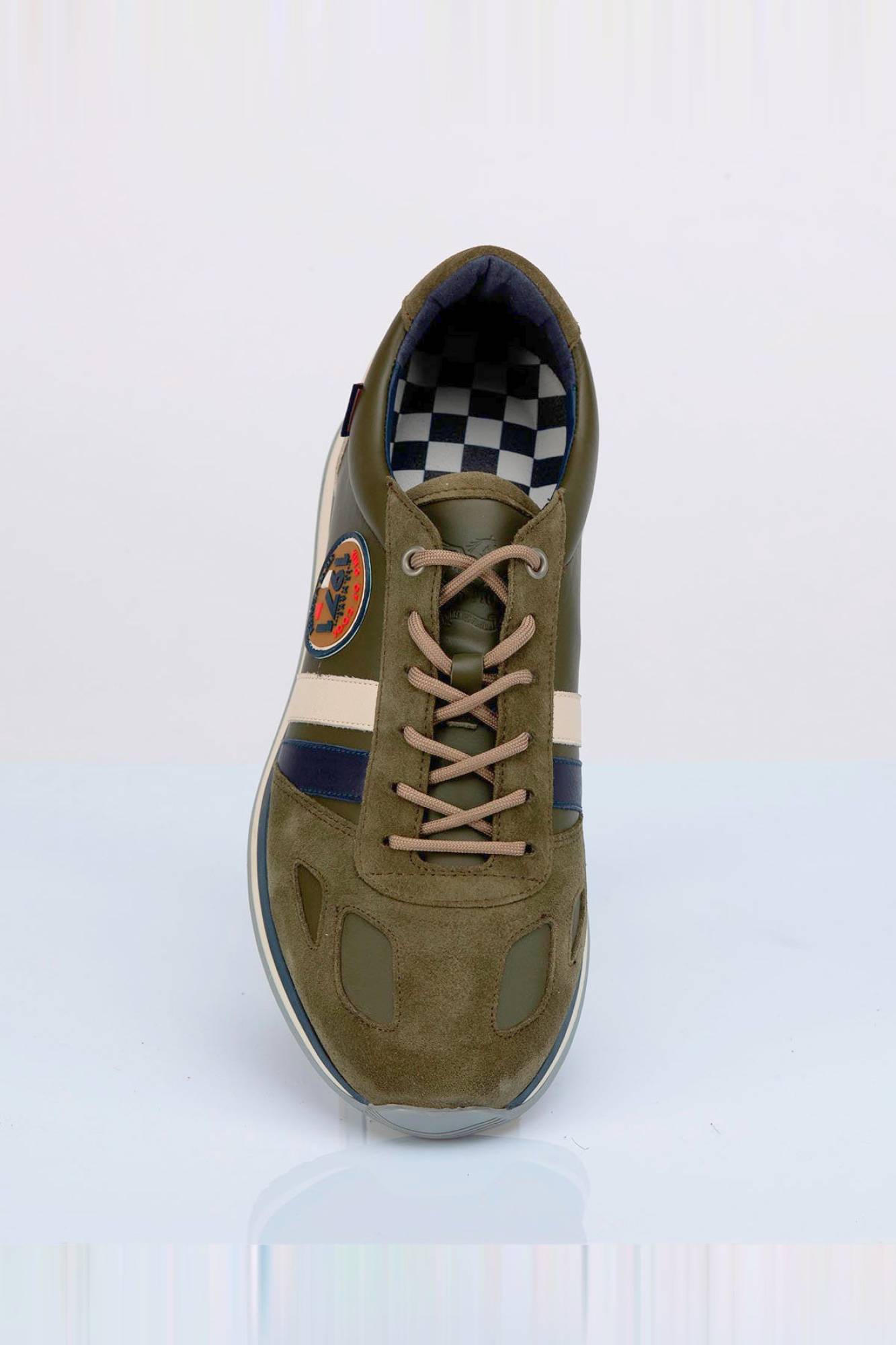 Herren Ledersneakers Steve Mcqueen HARBORD SMQ X LE MANS KAKI — Ansicht 4
