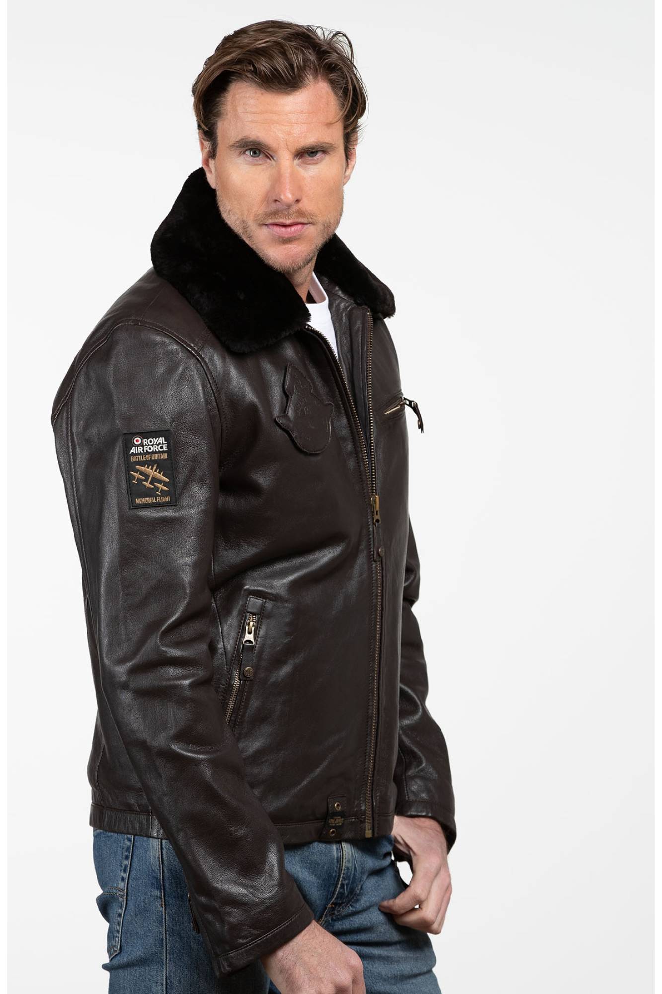 Herren - Royal Air Force LECLUSE 3 DARK BROWN — Ansicht 6