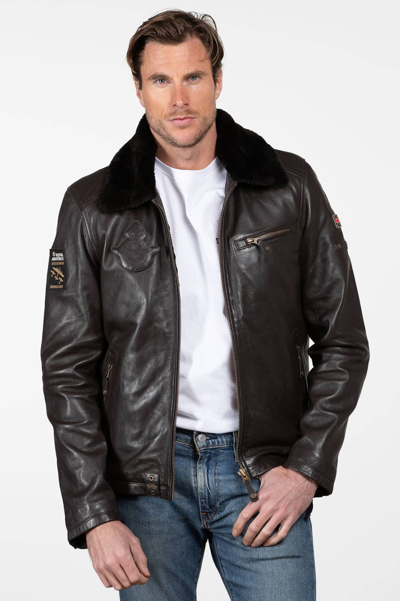 Herren - Royal Air Force LECLUSE 3 DARK BROWN — Ansicht 5