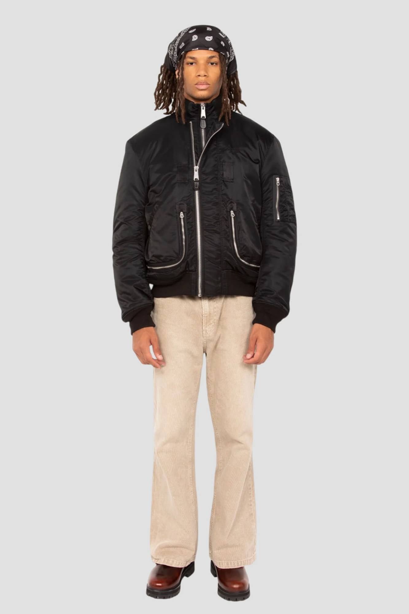 Herren Jacke Schott AIRCAMPS BLACK — Ansicht 12