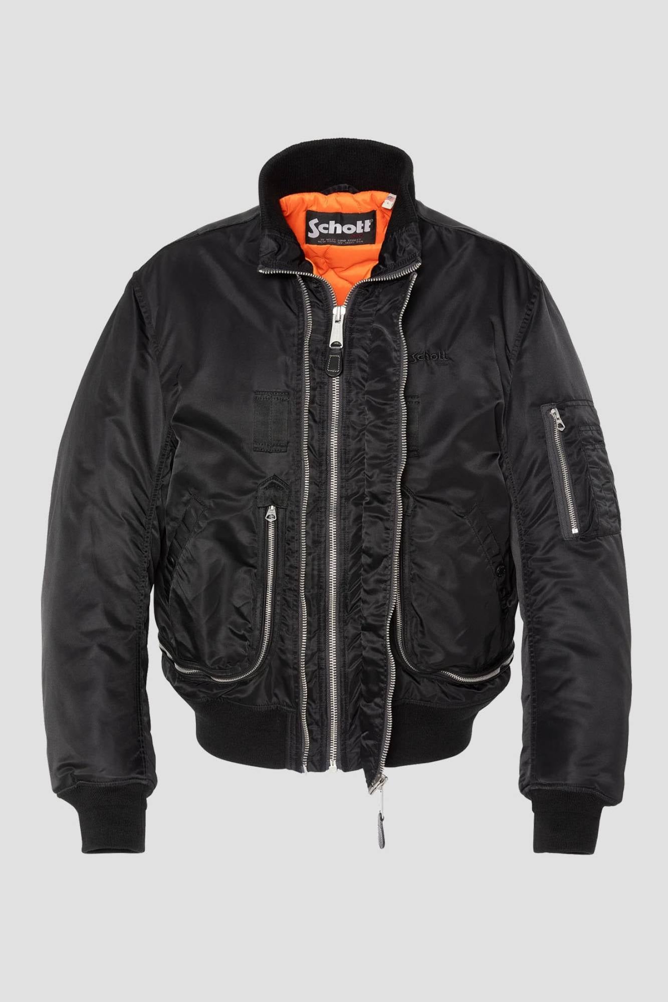 Herren Jacke Schott AIRCAMPS BLACK — Ansicht 6