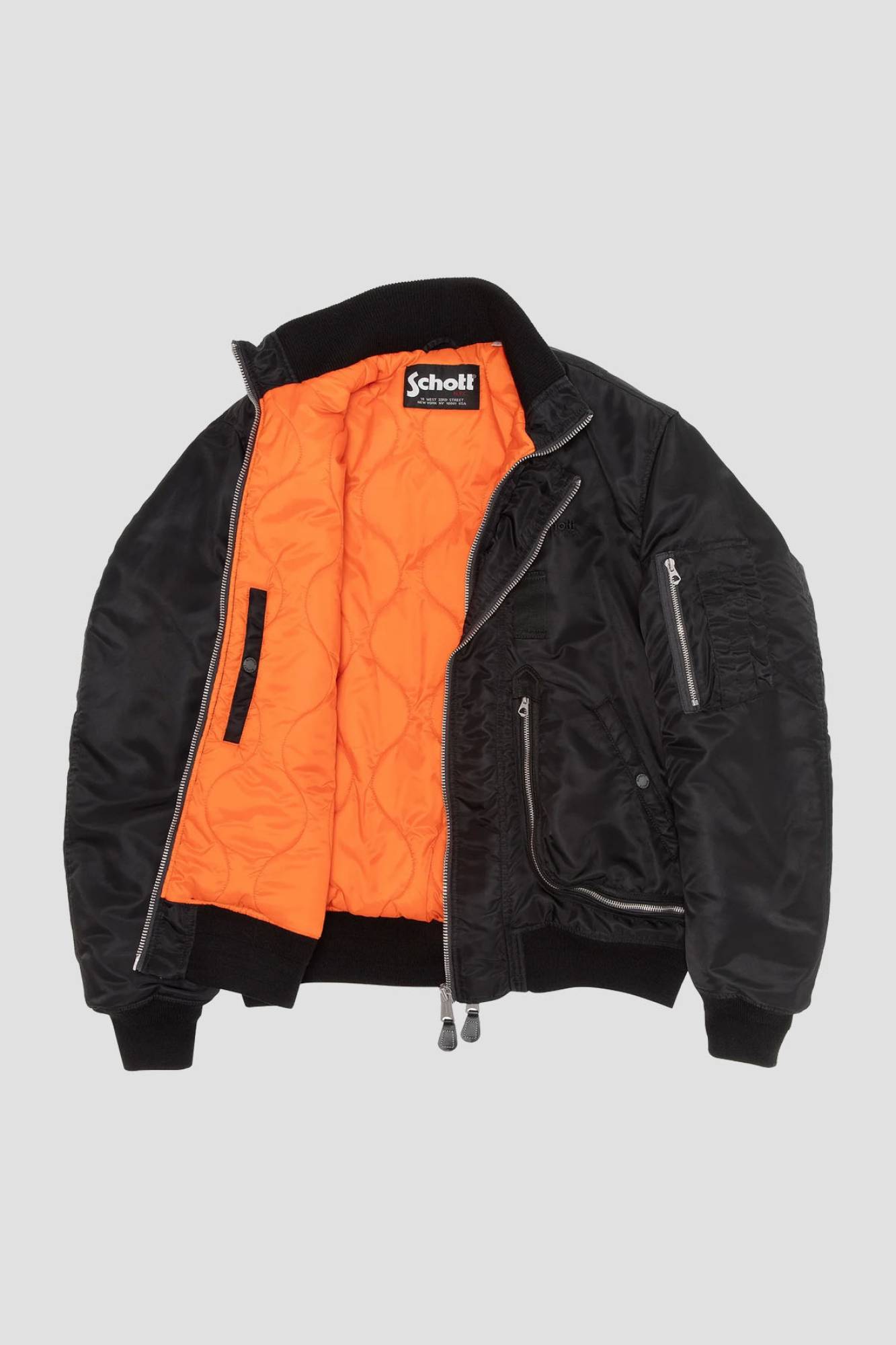 Herren Jacke Schott AIRCAMPS BLACK — Ansicht 8