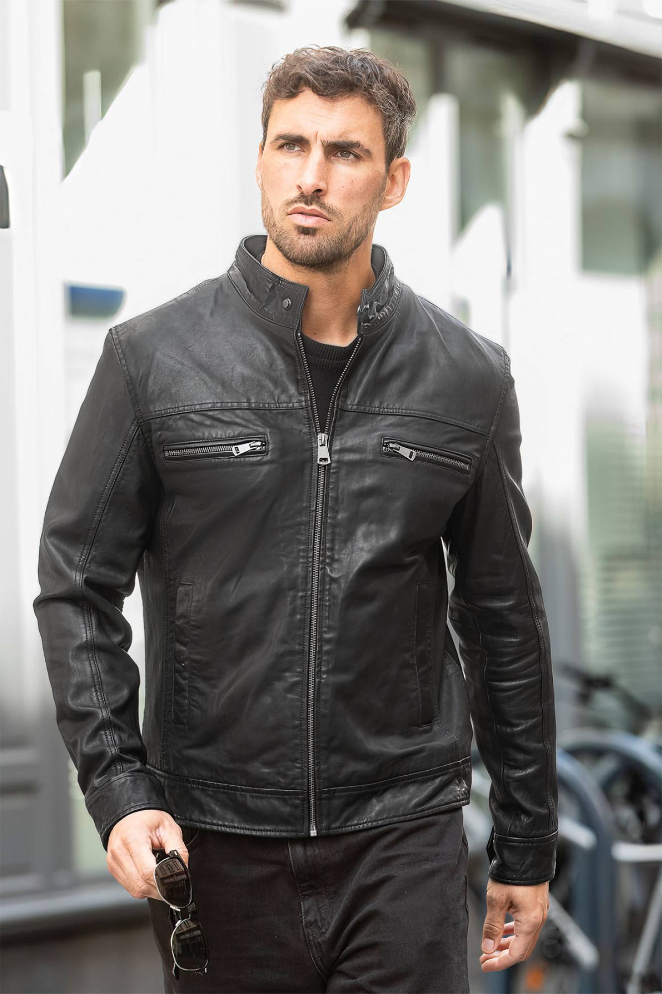 Chaqueta Hombre Cityzen JACKSON SHEEP BLACK — vista 4