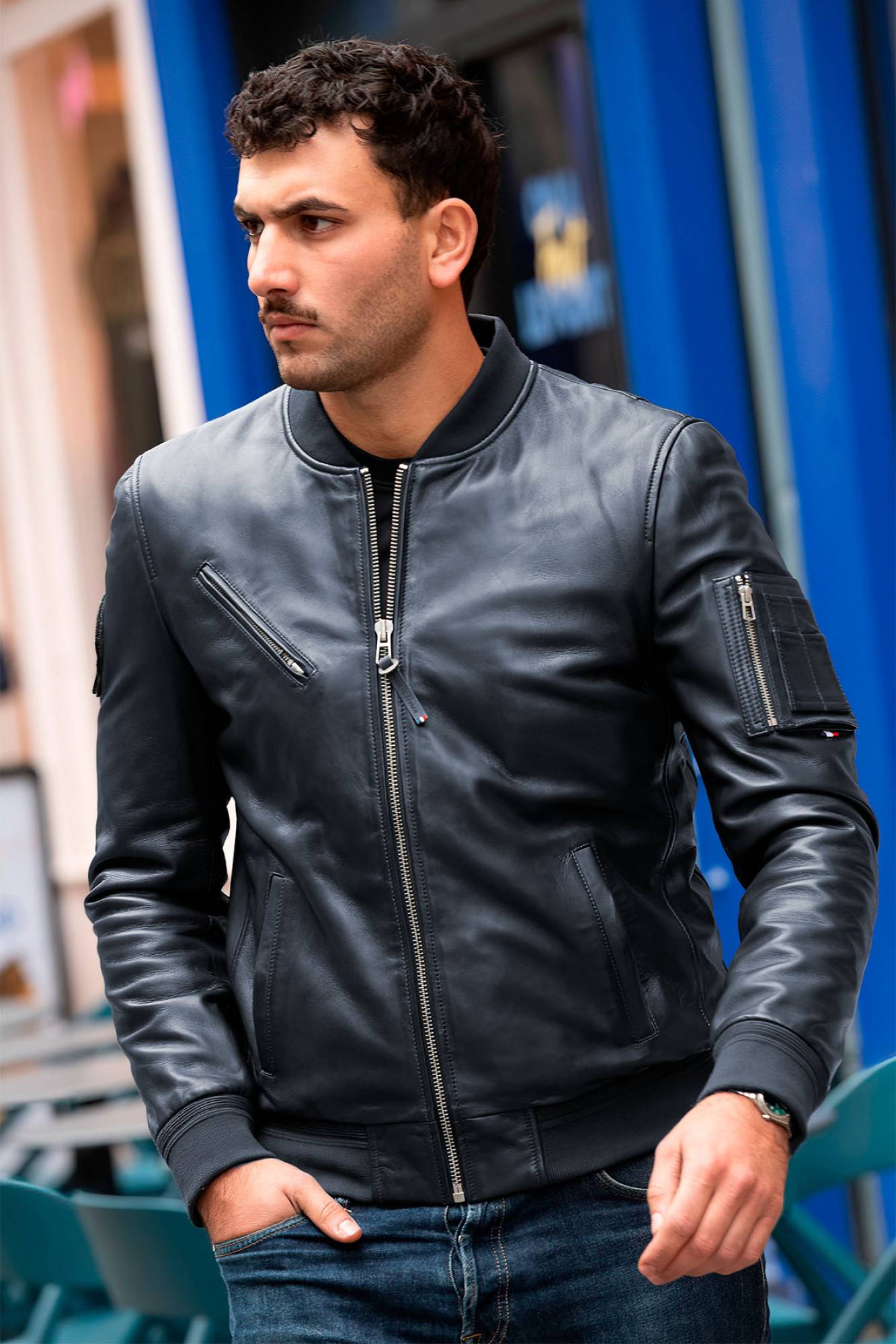 Herren Jacke Patrouille De France GUN PALOMA PAF NAVY — Ansicht 5