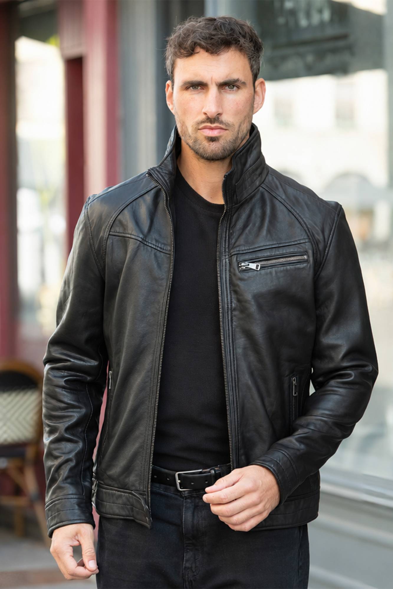 Chaqueta Hombre Cityzen WOLF SHEEP BLACK — vista 6