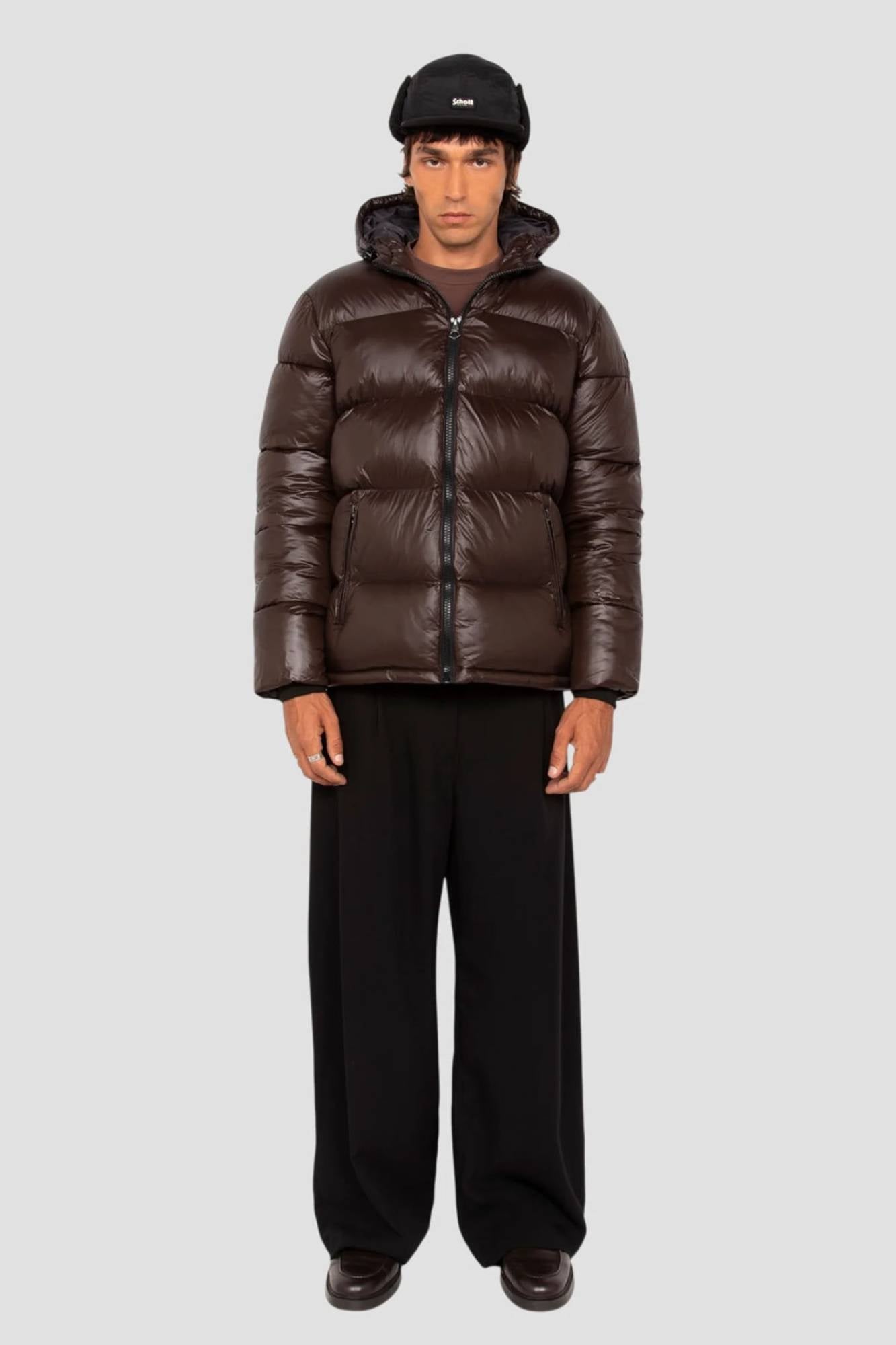 Chaqueta Hombre Schott COLUMBUS BROWN — vista 8