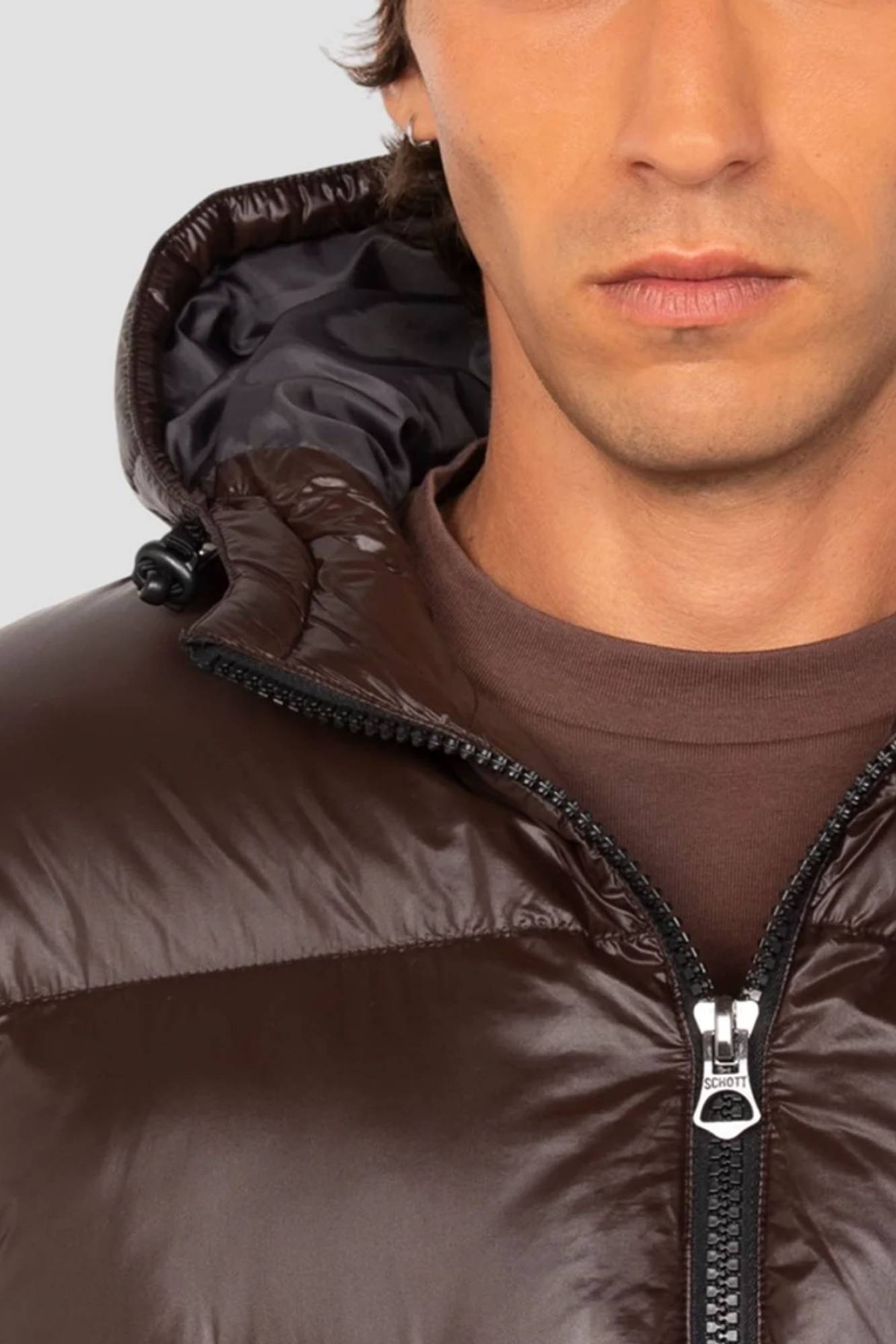 Chaqueta Hombre Schott COLUMBUS BROWN — vista 3