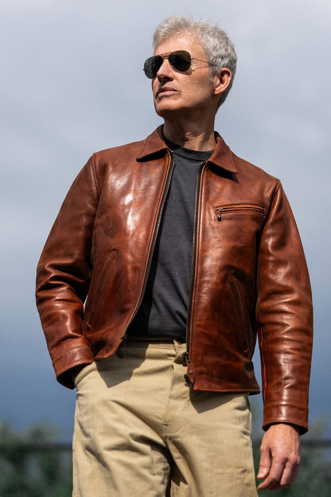Chaqueta Hombre Master BONNEVILLE BURNT SIENNA — vista 2