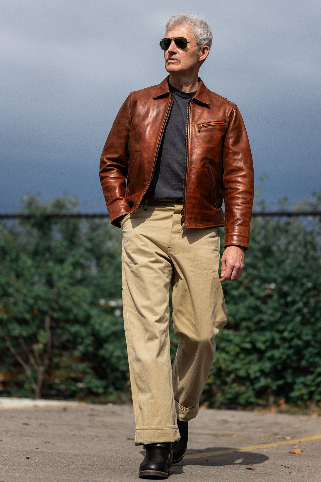 Chaqueta Hombre Master BONNEVILLE BURNT SIENNA — vista 4