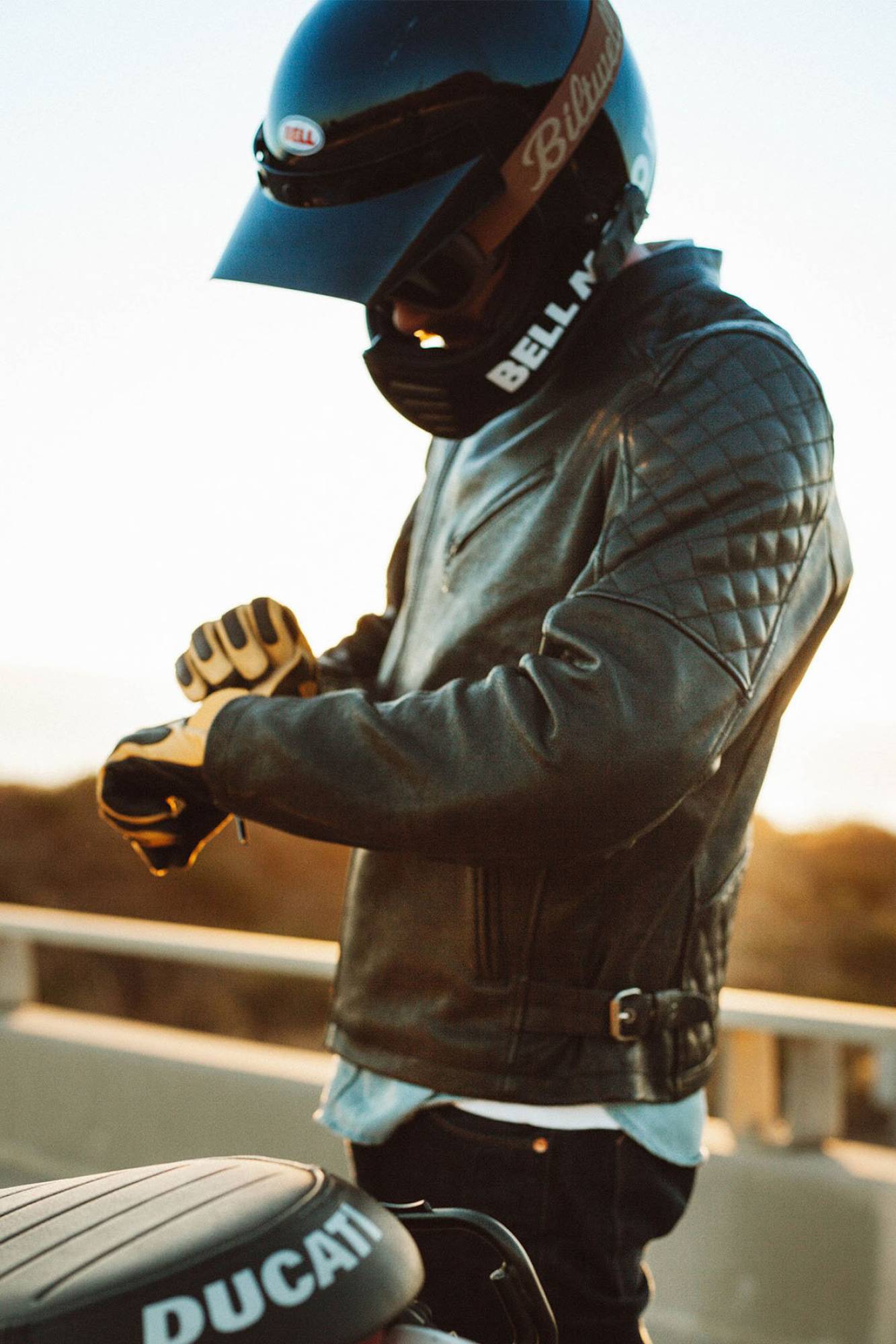 Blouson Homme Daytona TRUCKSTON COW VEG BLACK — vue 1