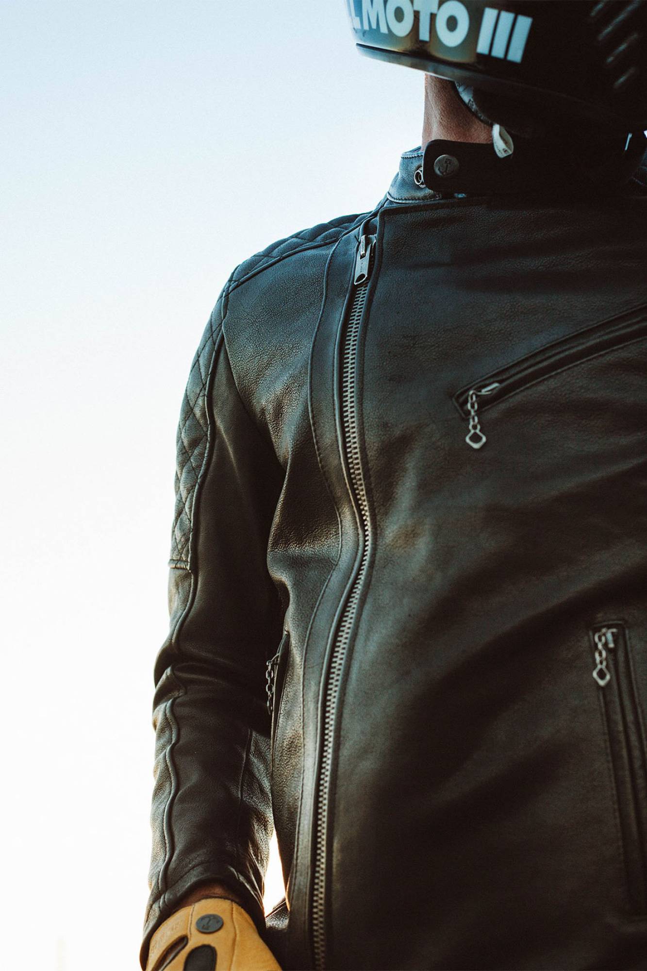 Blouson Homme Daytona TRUCKSTON COW VEG BLACK — vue 4