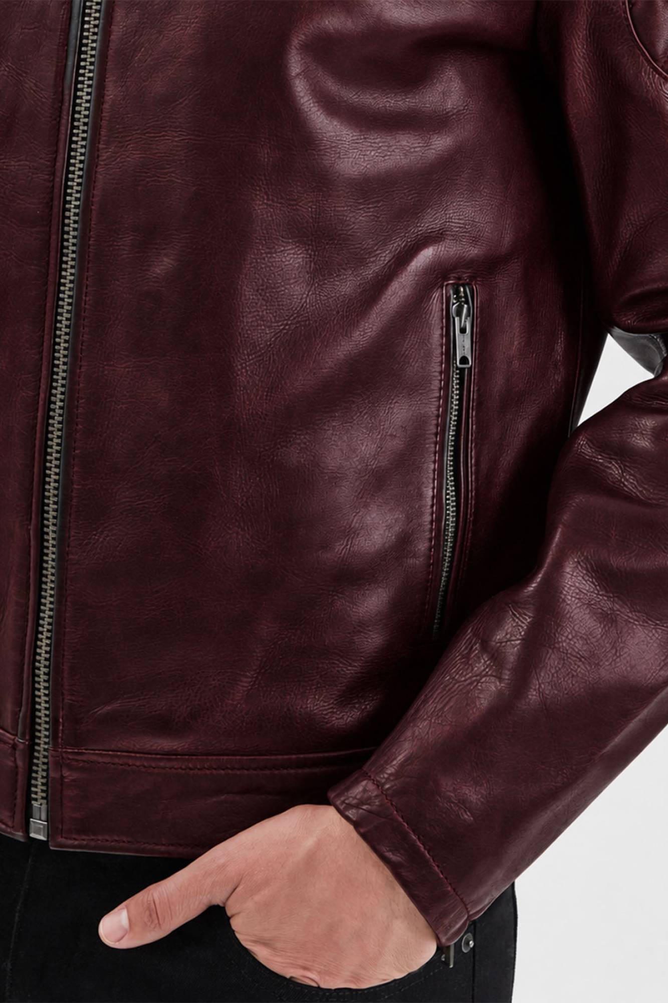 Blouson Homme Daytona COBALT COW SEMI VEG BORDO — vue 4